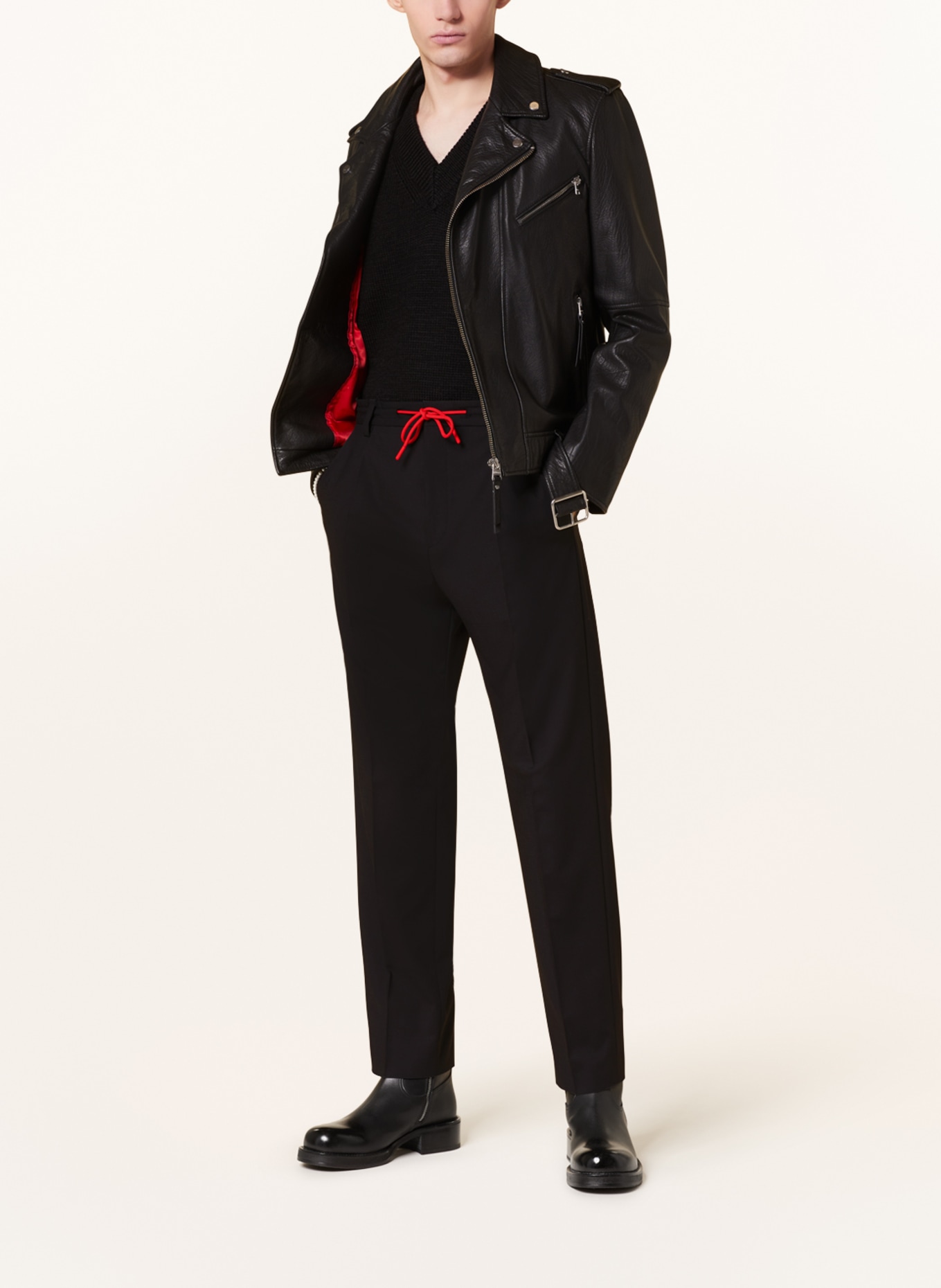 HUGO Trousers TEAGAN modern fit, Color: BLACK (Image 2)