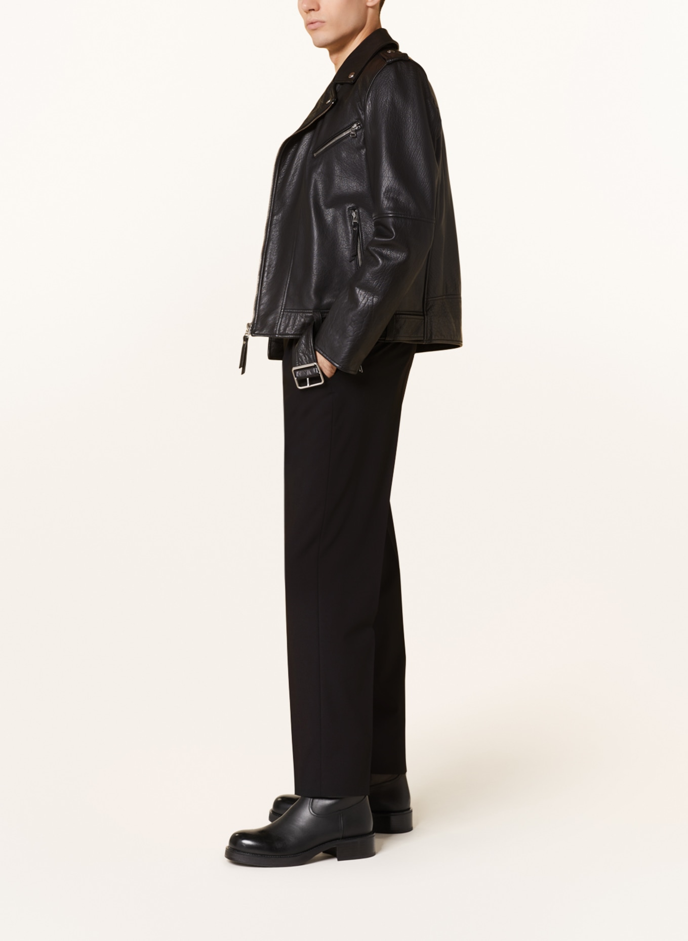 HUGO Trousers TEAGAN modern fit, Color: BLACK (Image 4)