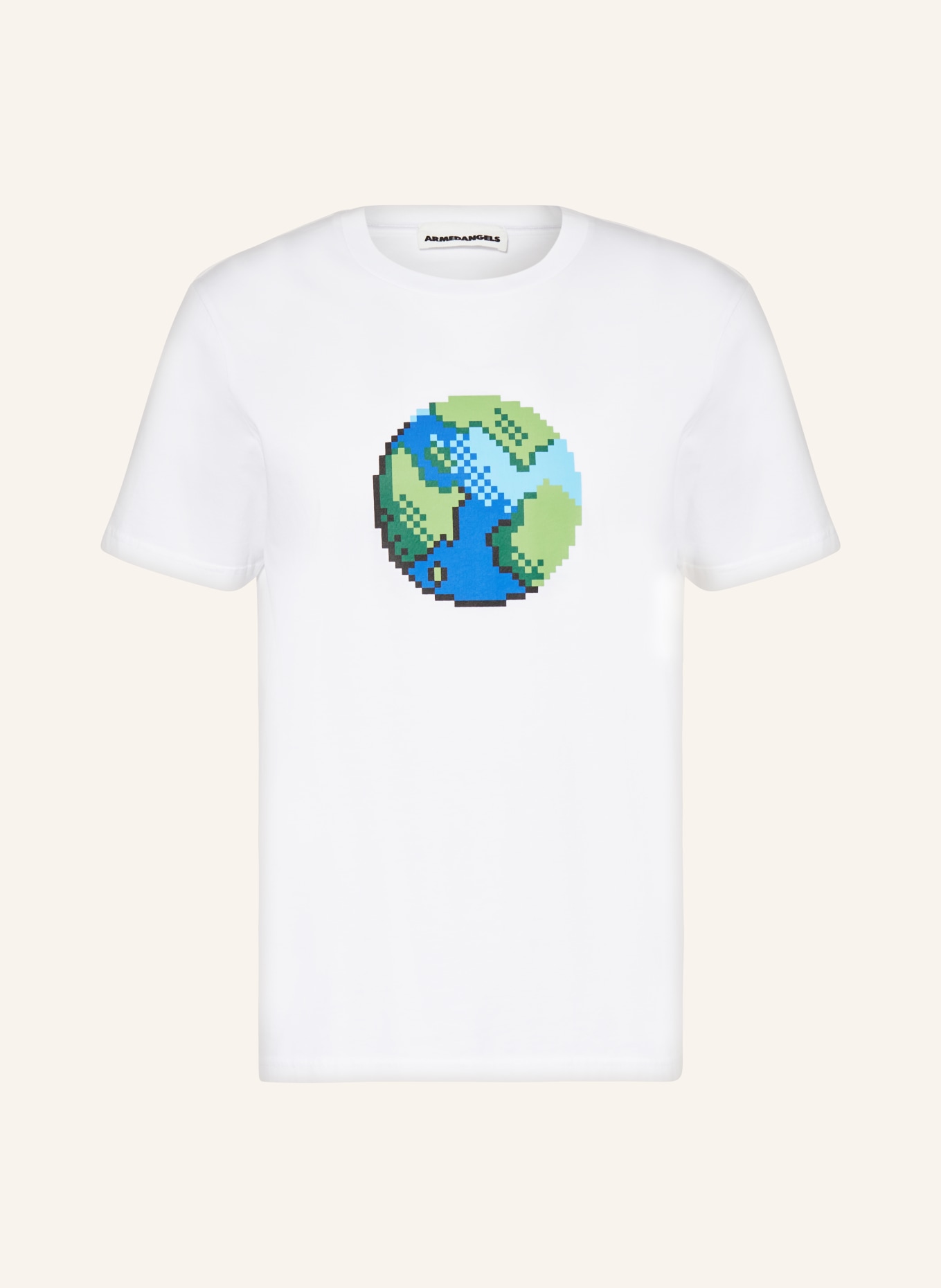 ARMEDANGELS T-shirt JAAMES PLAANET, Color: WHITE (Image 1)