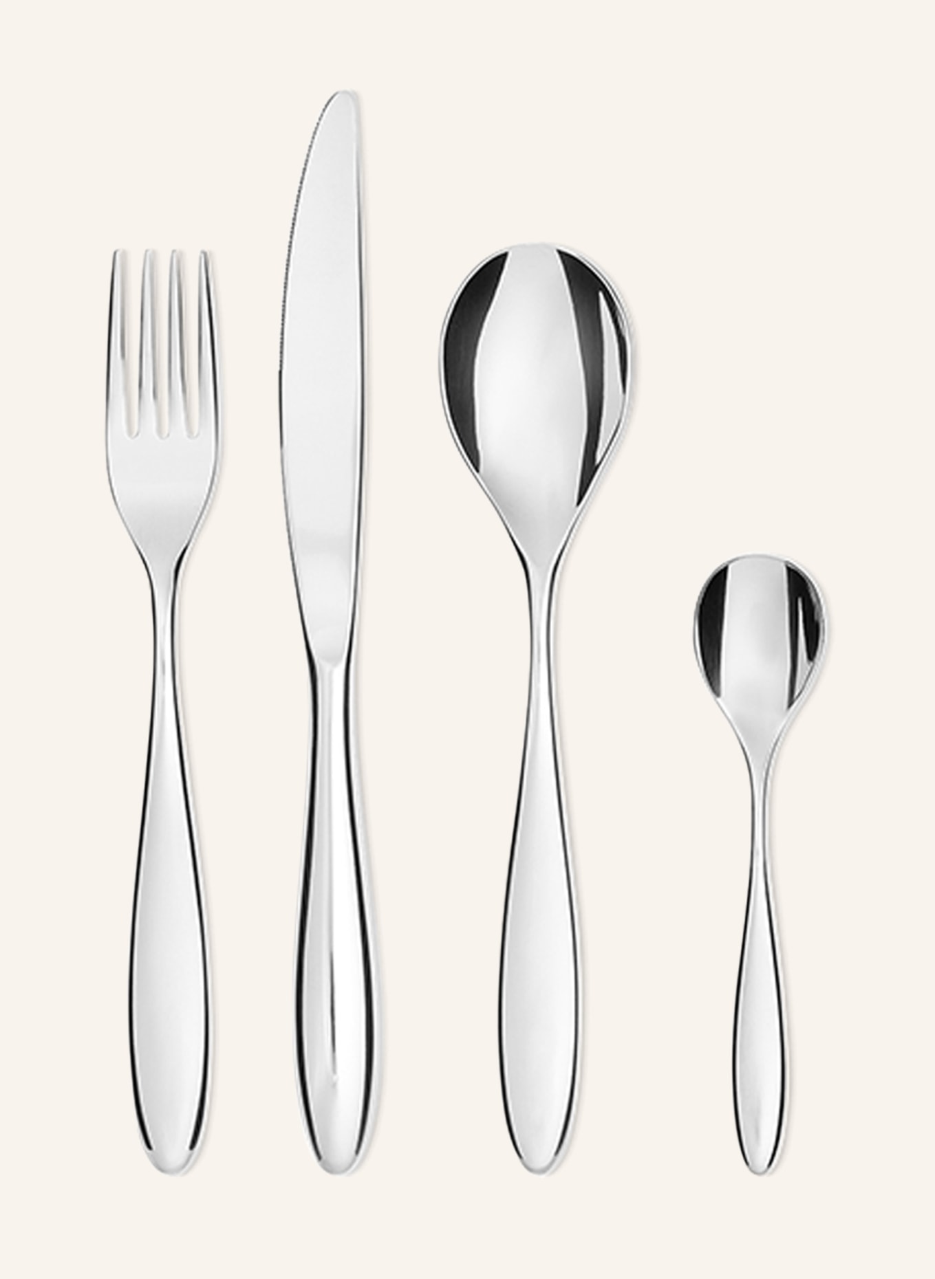 ALESSI 16-piece Cutlery set MAMI, Color: SILVER (Image 1)