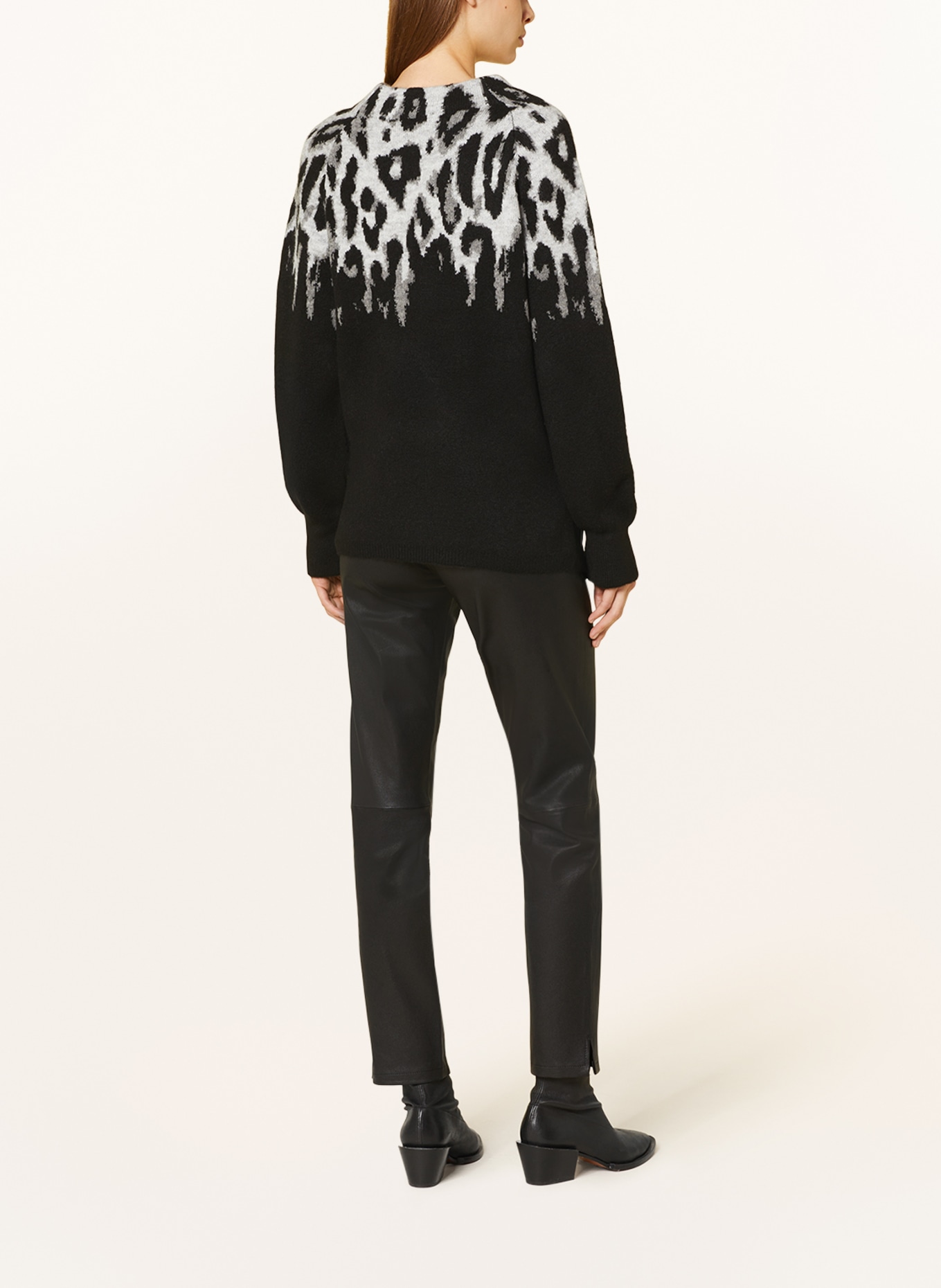 monari Sweater, Color: BLACK/ WHITE/ GRAY (Image 3)