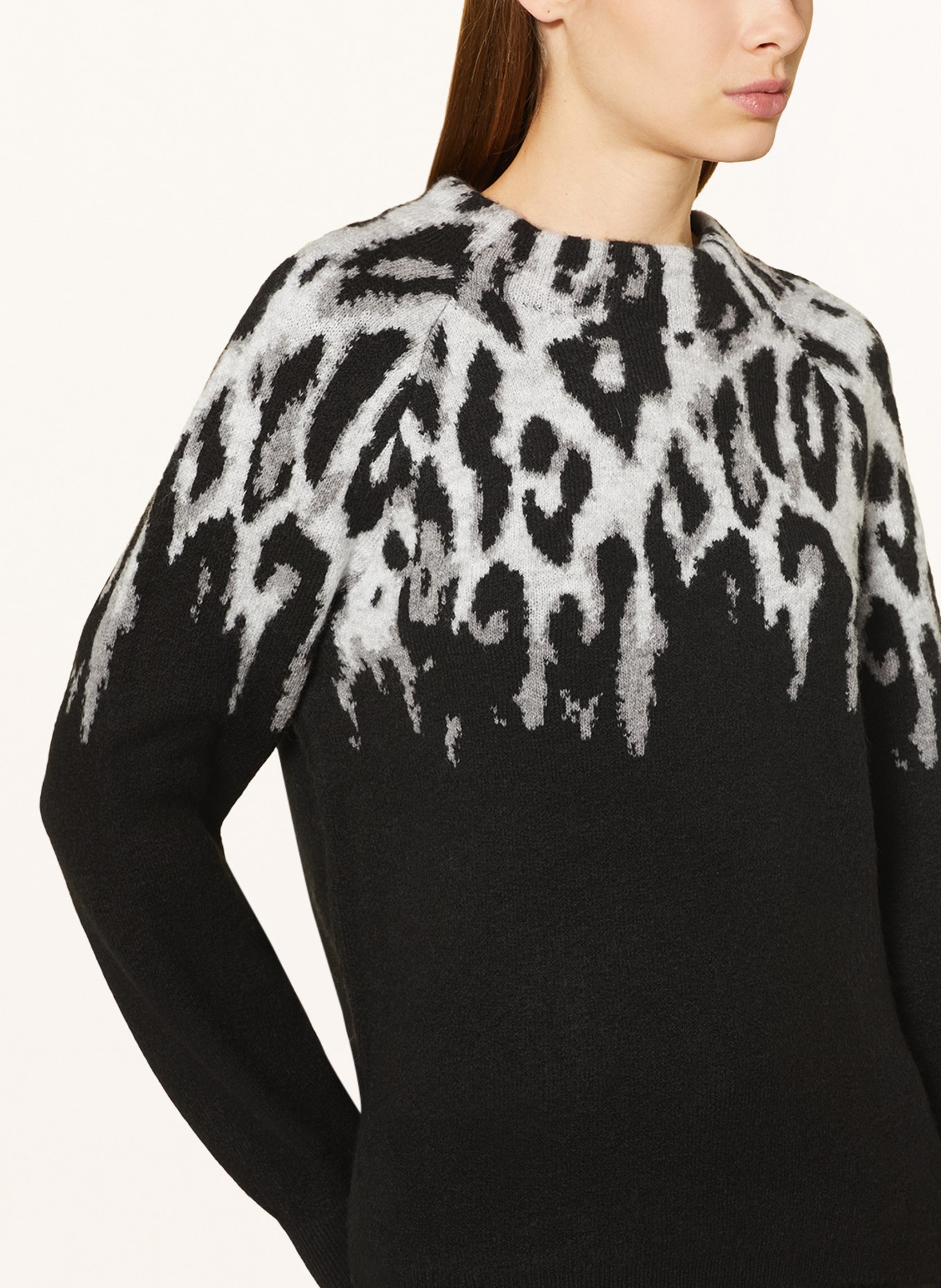 monari Sweater, Color: BLACK/ WHITE/ GRAY (Image 4)