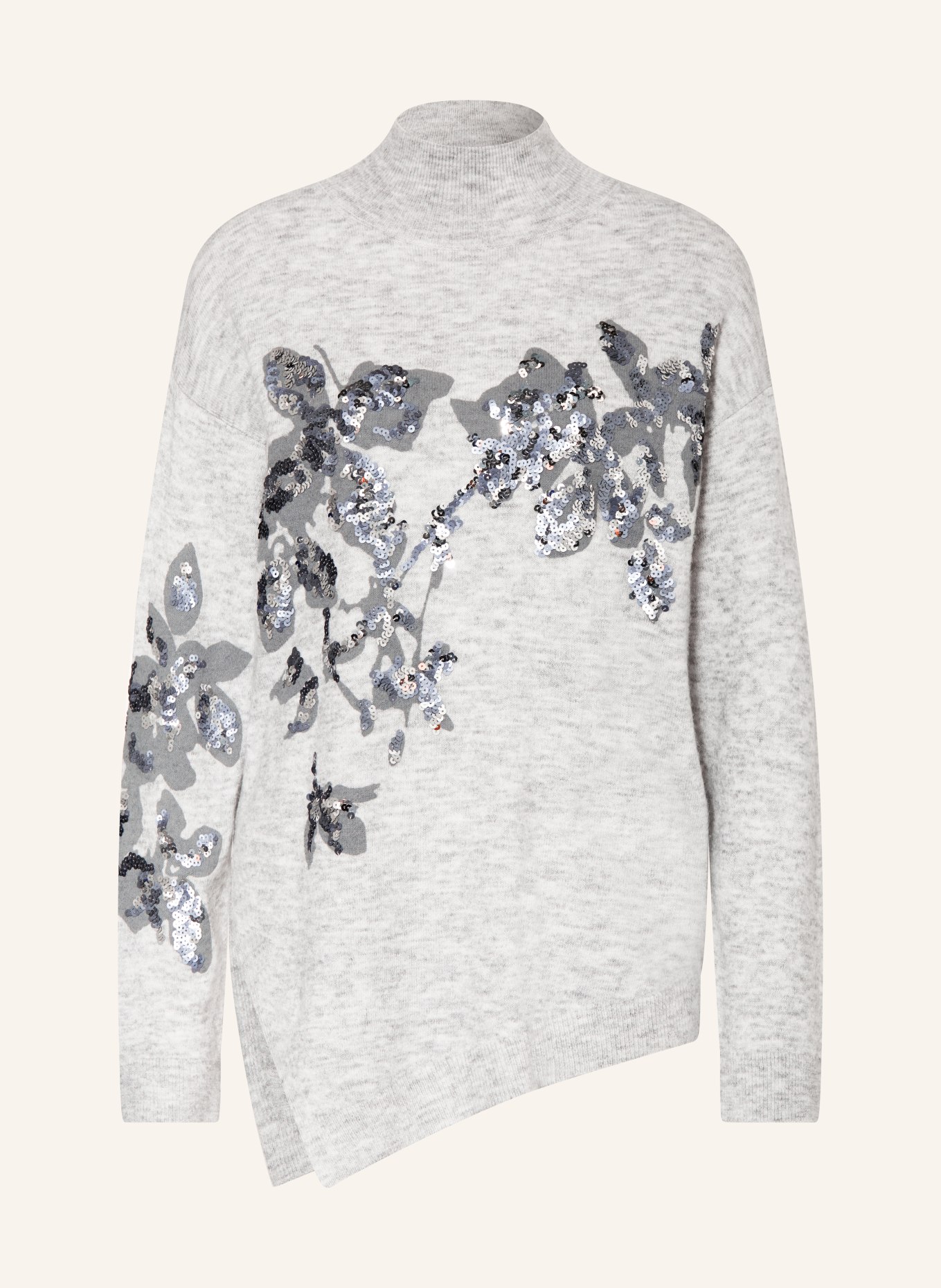 monari Sweater with sequins, Color: LIGHT GRAY (Image 1)