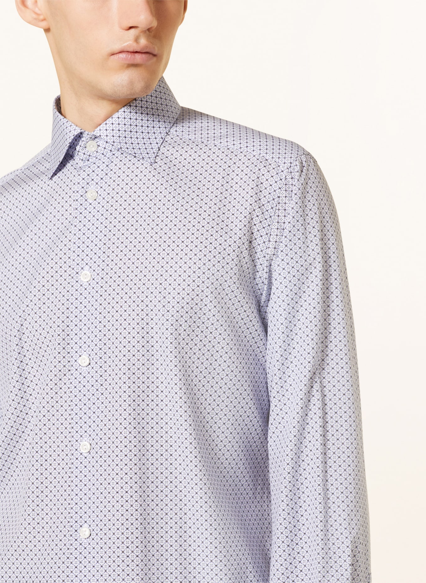 ETON Shirt contemporary fit, Color: LIGHT BLUE/ WHITE/ BLACK (Image 4)
