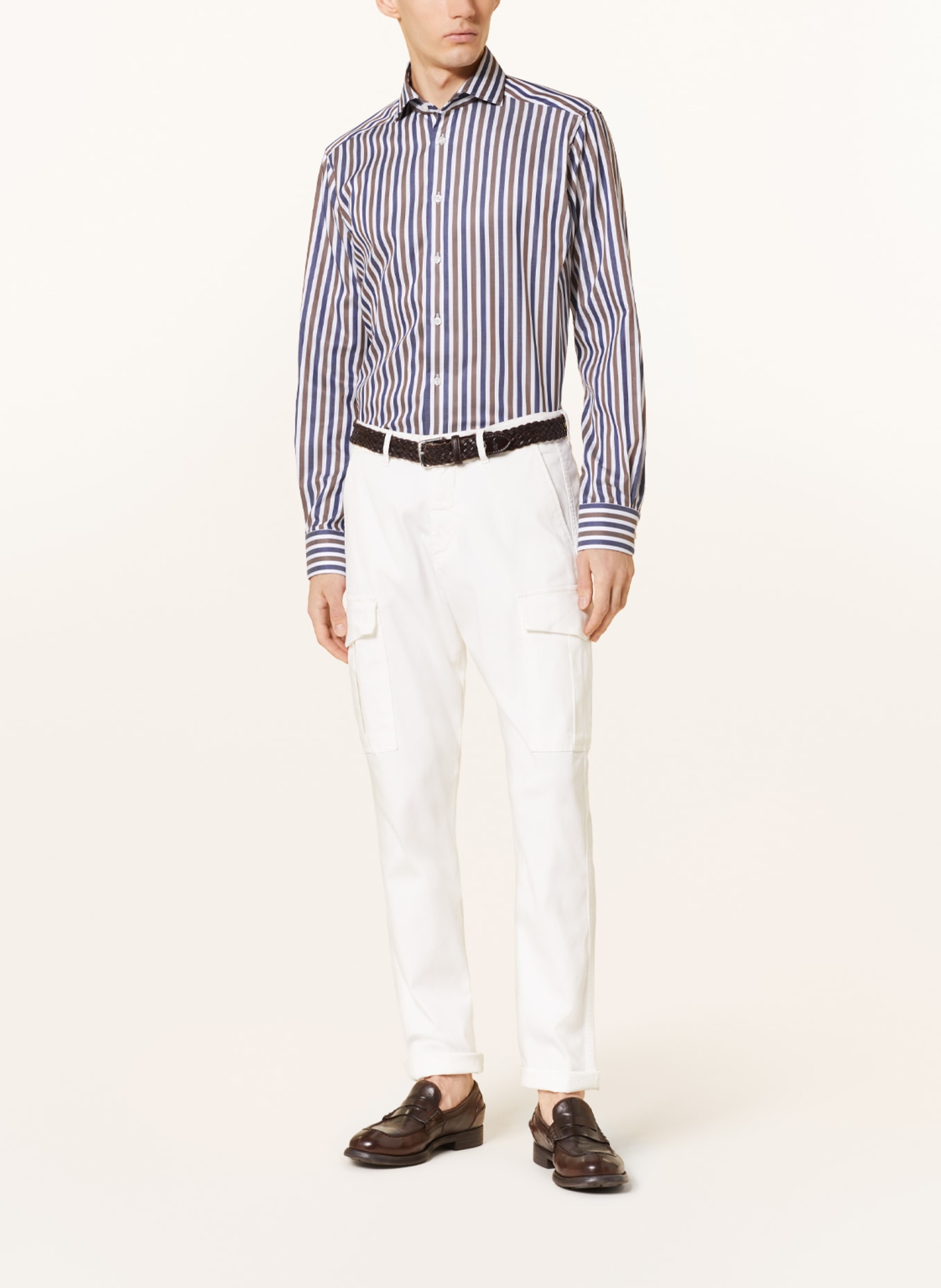 ETON Shirt contemporary fit, Color: DARK BLUE/ KHAKI/ WHITE (Image 2)