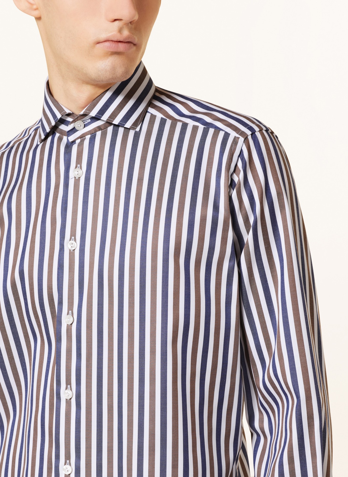 ETON Shirt contemporary fit, Color: DARK BLUE/ KHAKI/ WHITE (Image 4)