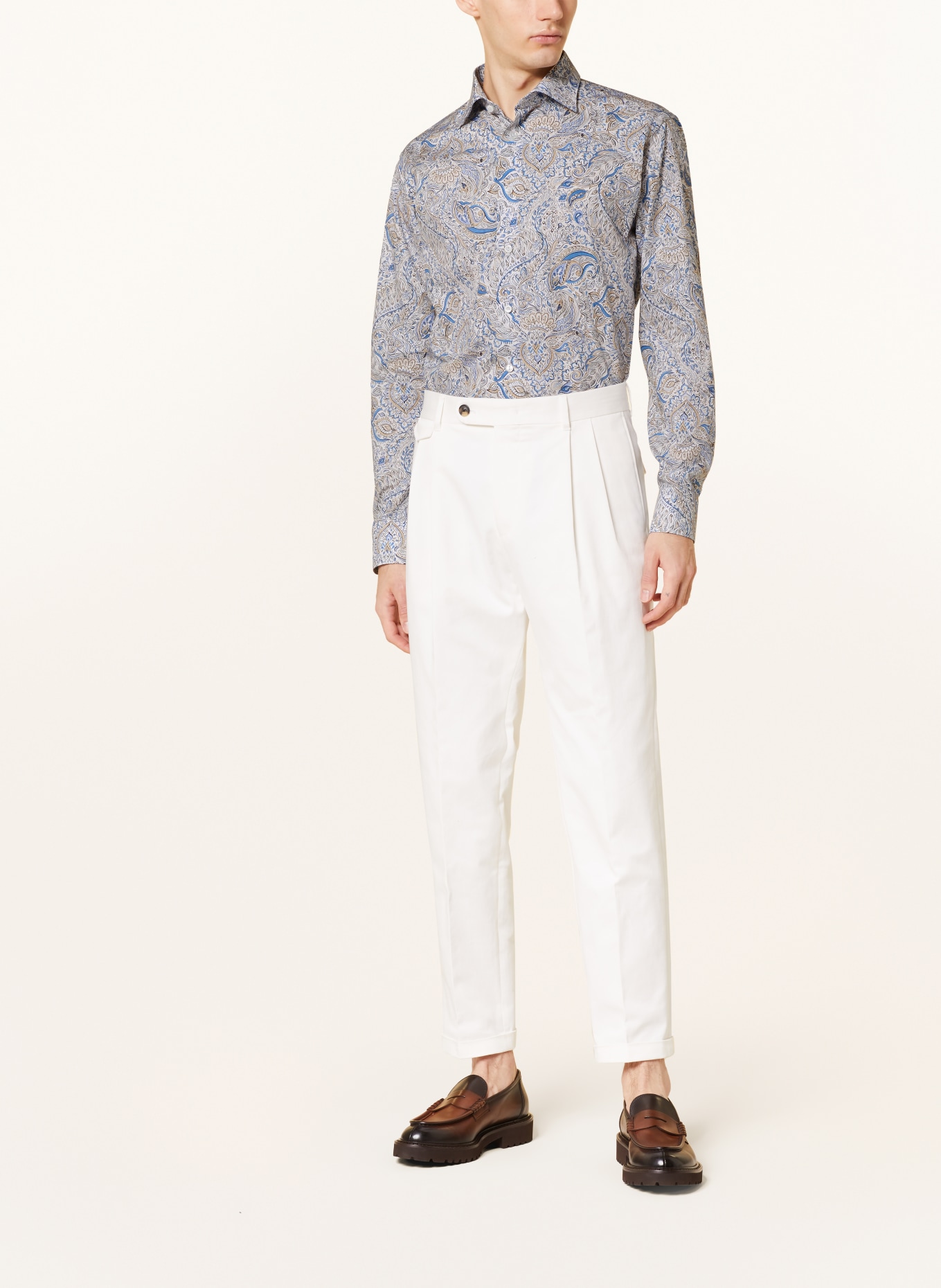 ETON Shirt slim fit, Color: LIGHT BLUE/ BEIGE/ WHITE (Image 2)