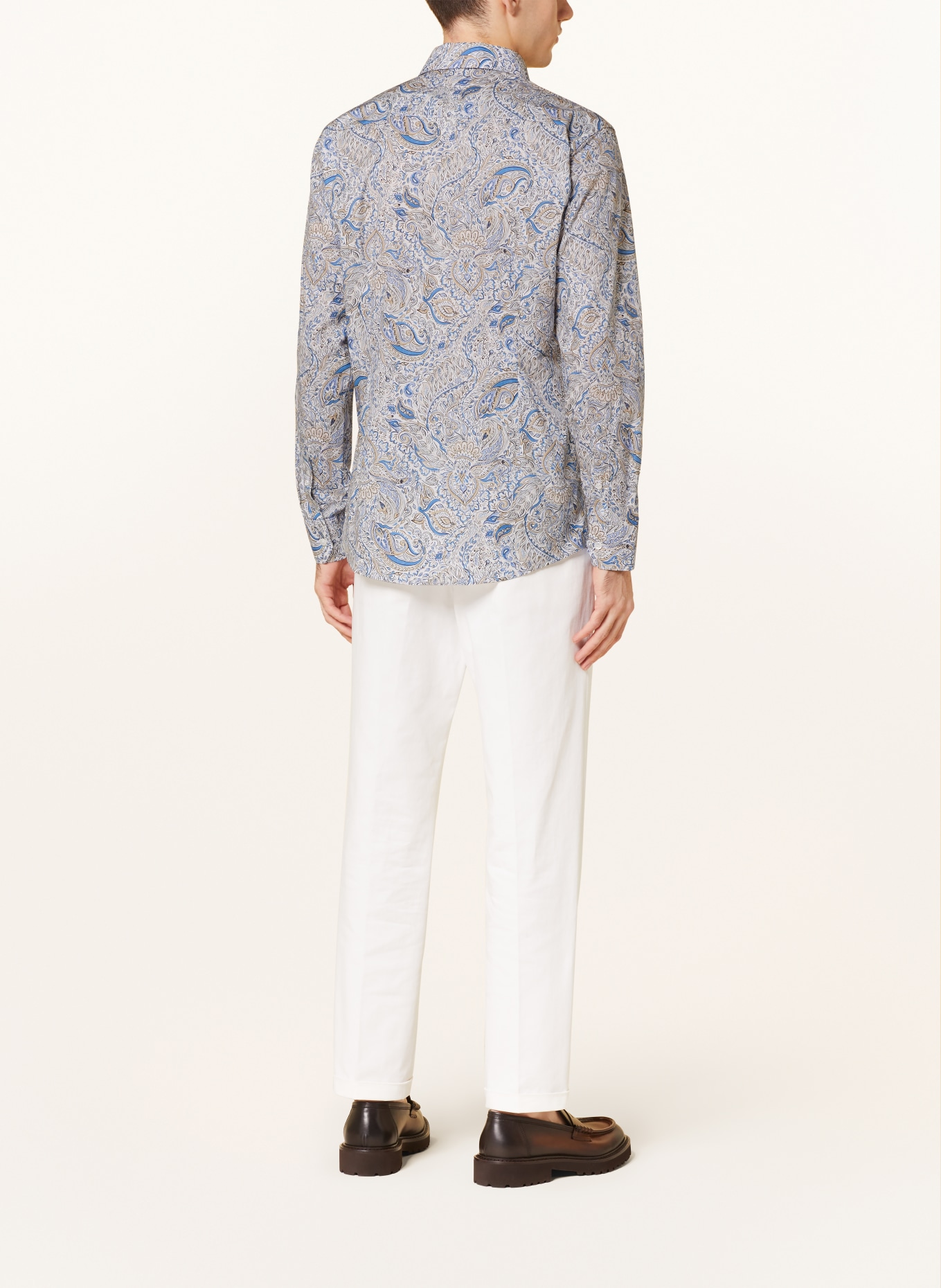 ETON Shirt slim fit, Color: LIGHT BLUE/ BEIGE/ WHITE (Image 3)