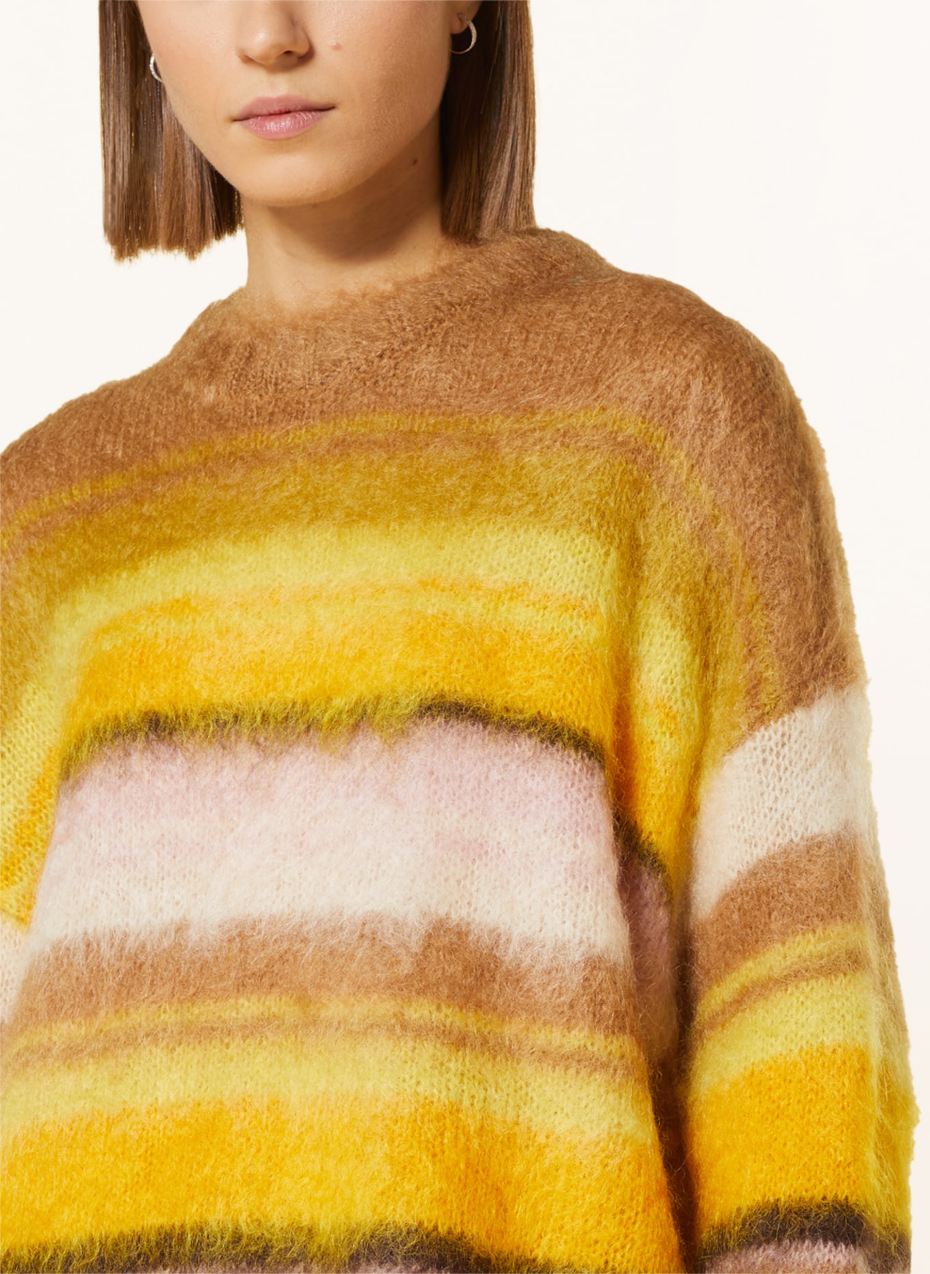 COS Mohair sweater, Color: BROWN/ YELLOW/ PINK (Image 4)