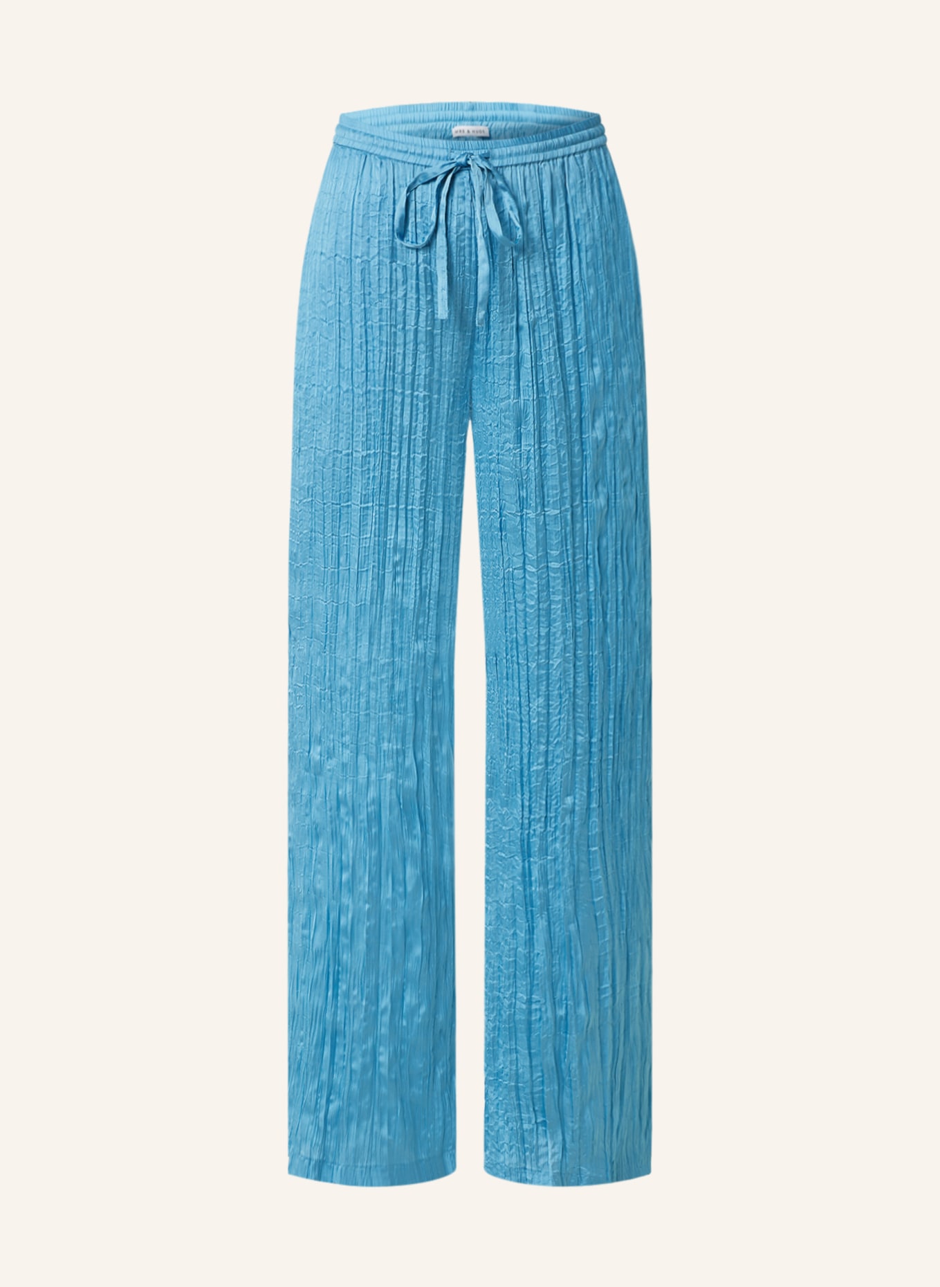 MRS & HUGS Wide leg trousers, Color: BLUE (Image 1)