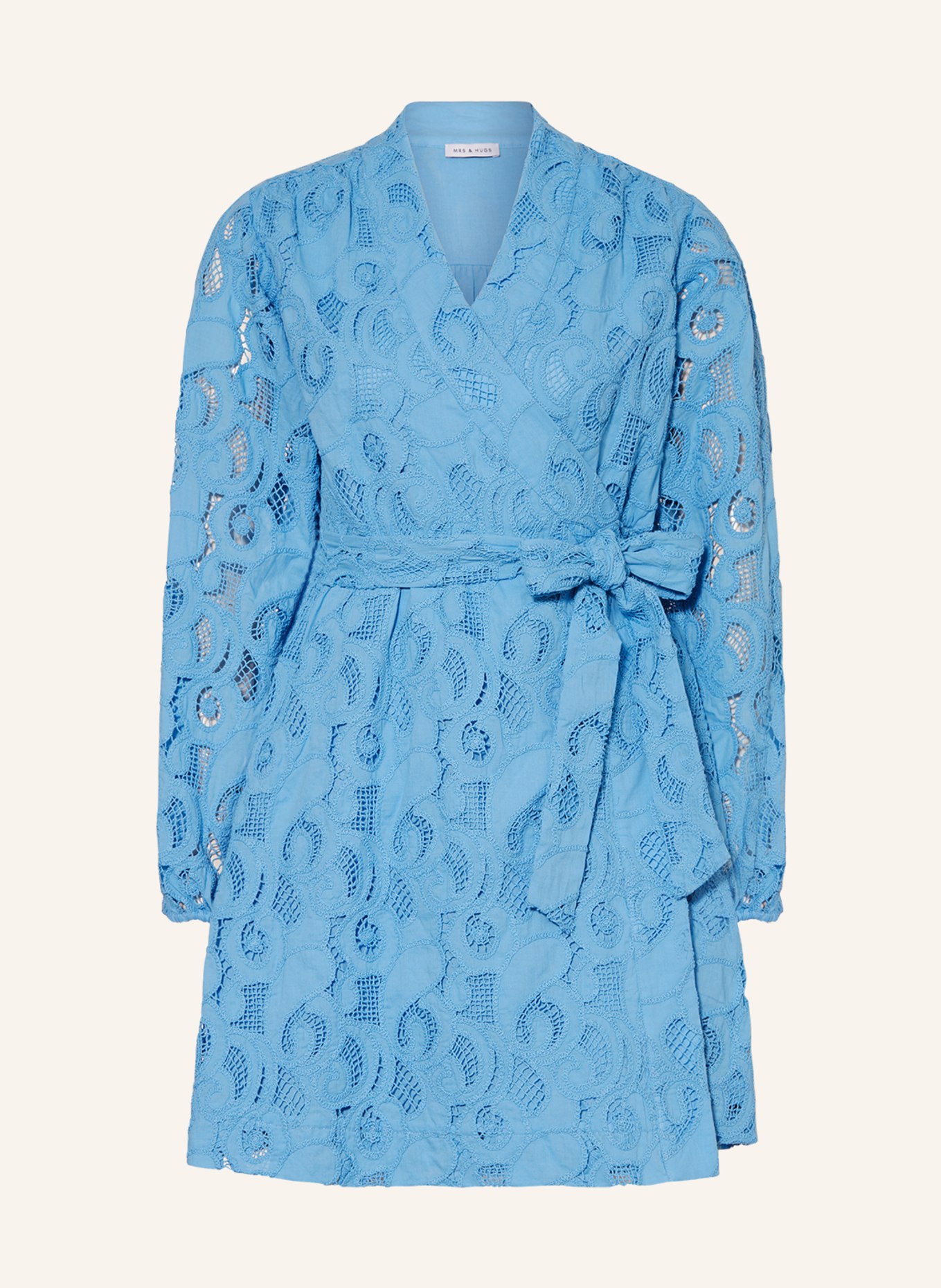 MRS & HUGS Wickelkleid aus Spitze, Farbe: BLAU (Bild 1)