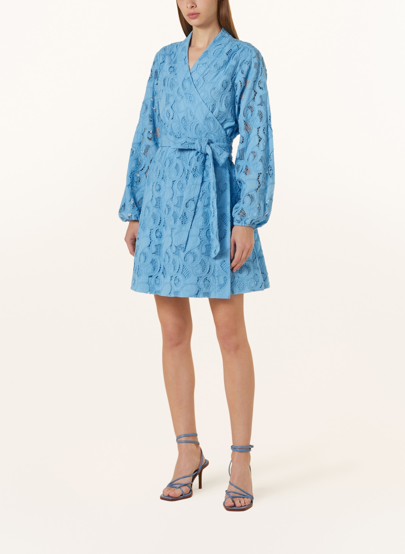 MRS & HUGS Wickelkleid aus Spitze, Farbe: BLAU (Bild 2)