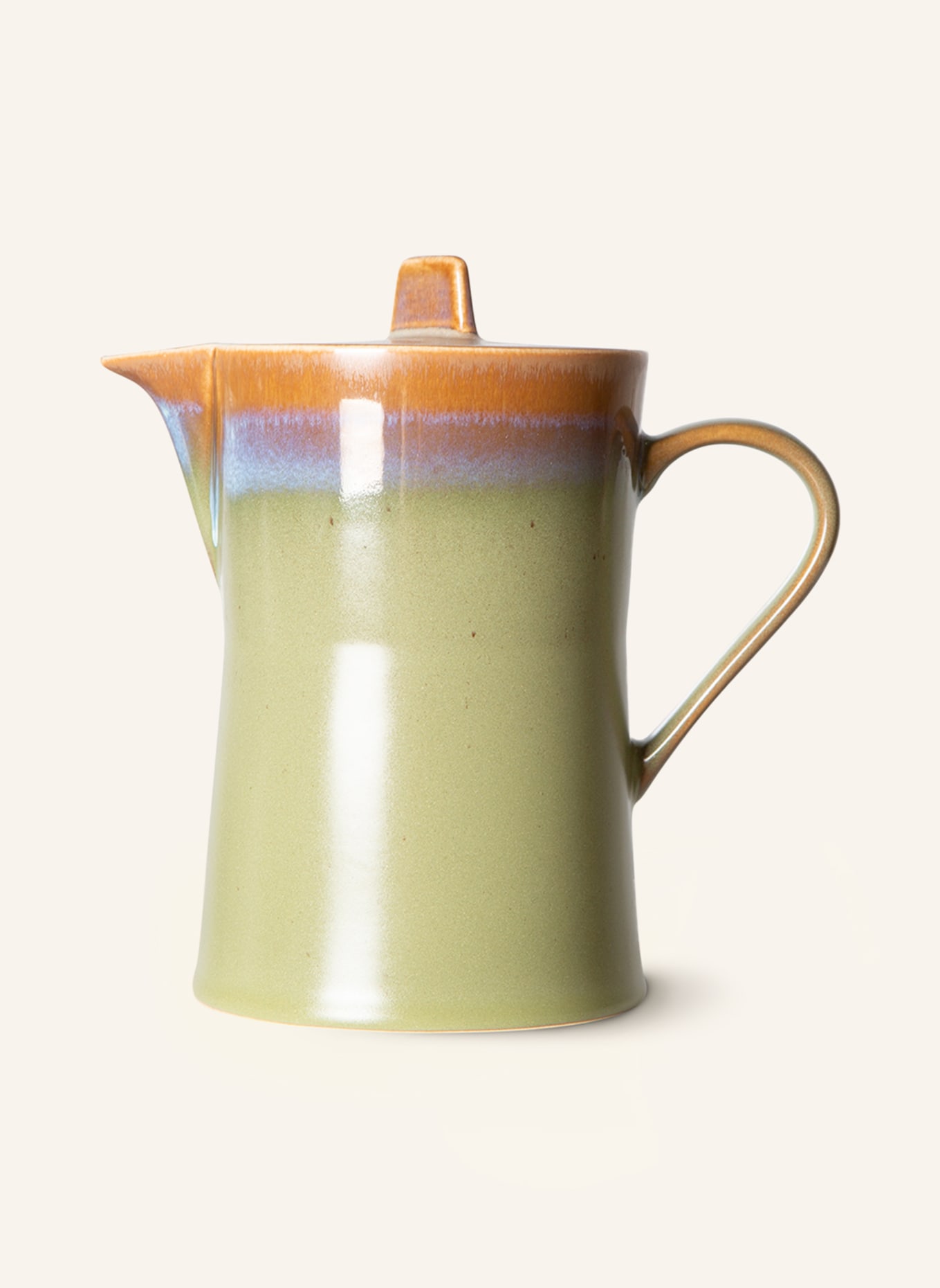 HK living Teapot, Color: LIGHT GREEN/ DARK ORANGE (Image 1)