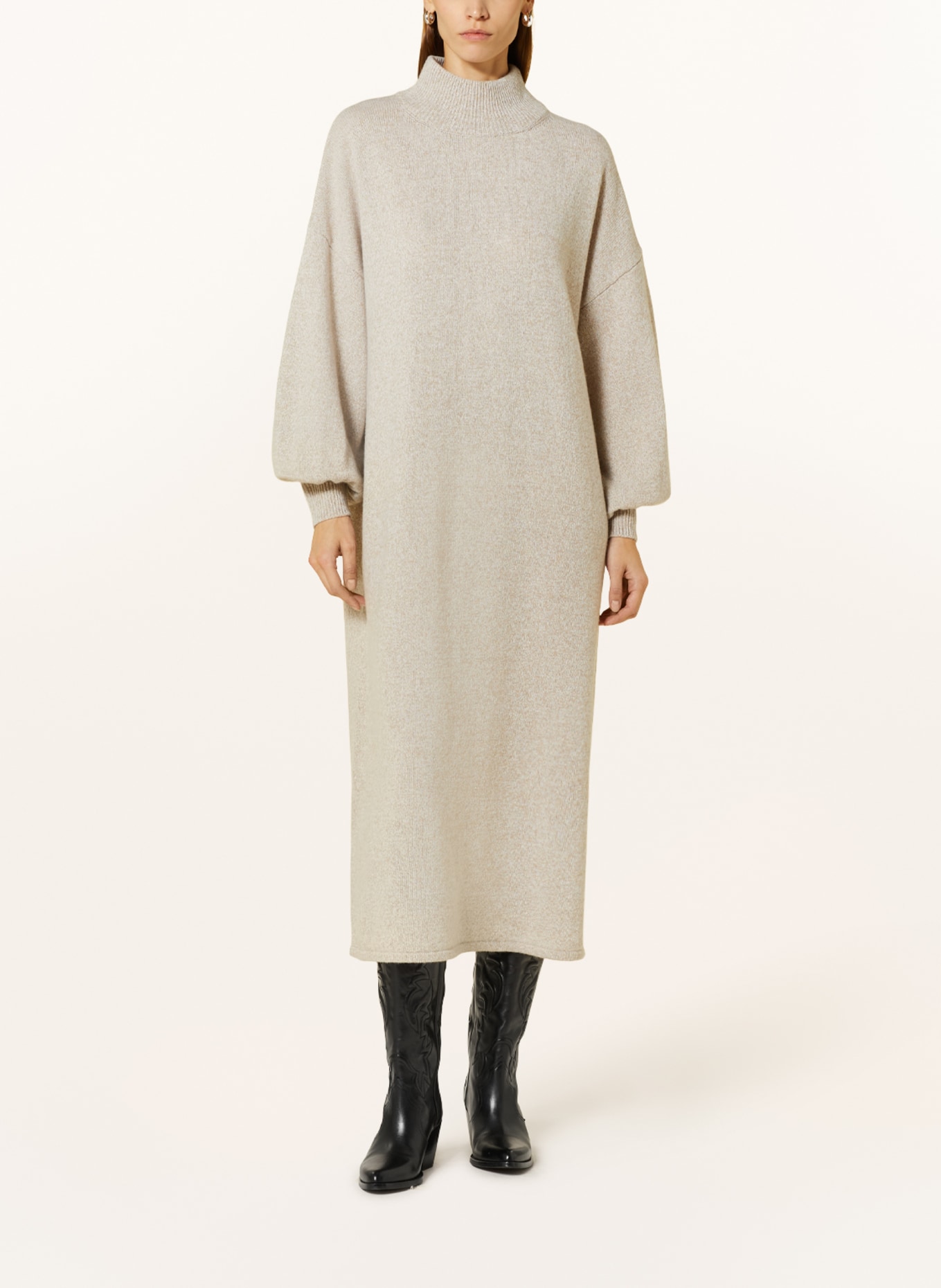 by Aylin Koenig Knit dress PAULINE in merino wool, Color: LIGHT BROWN (Image 2)