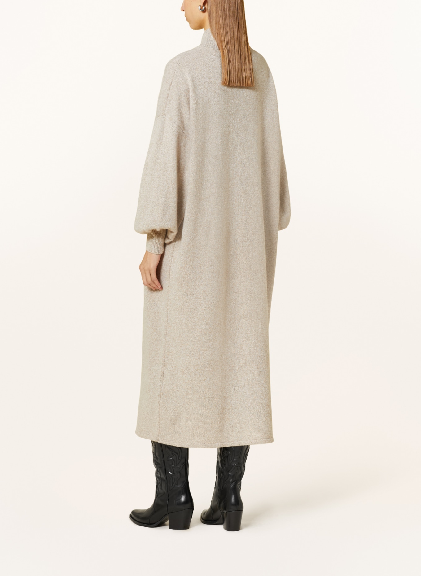 by Aylin Koenig Knit dress PAULINE in merino wool, Color: LIGHT BROWN (Image 3)