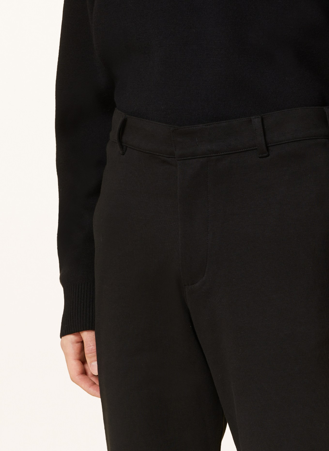 COS Jersey pants tapered fit, Color: BLACK (Image 5)