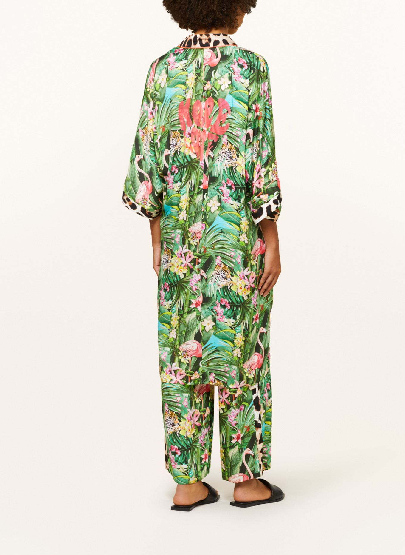 RISY & JERFS Kimono KUFSTEIN, Color: GREEN/ YELLOW/ PINK (Image 3)