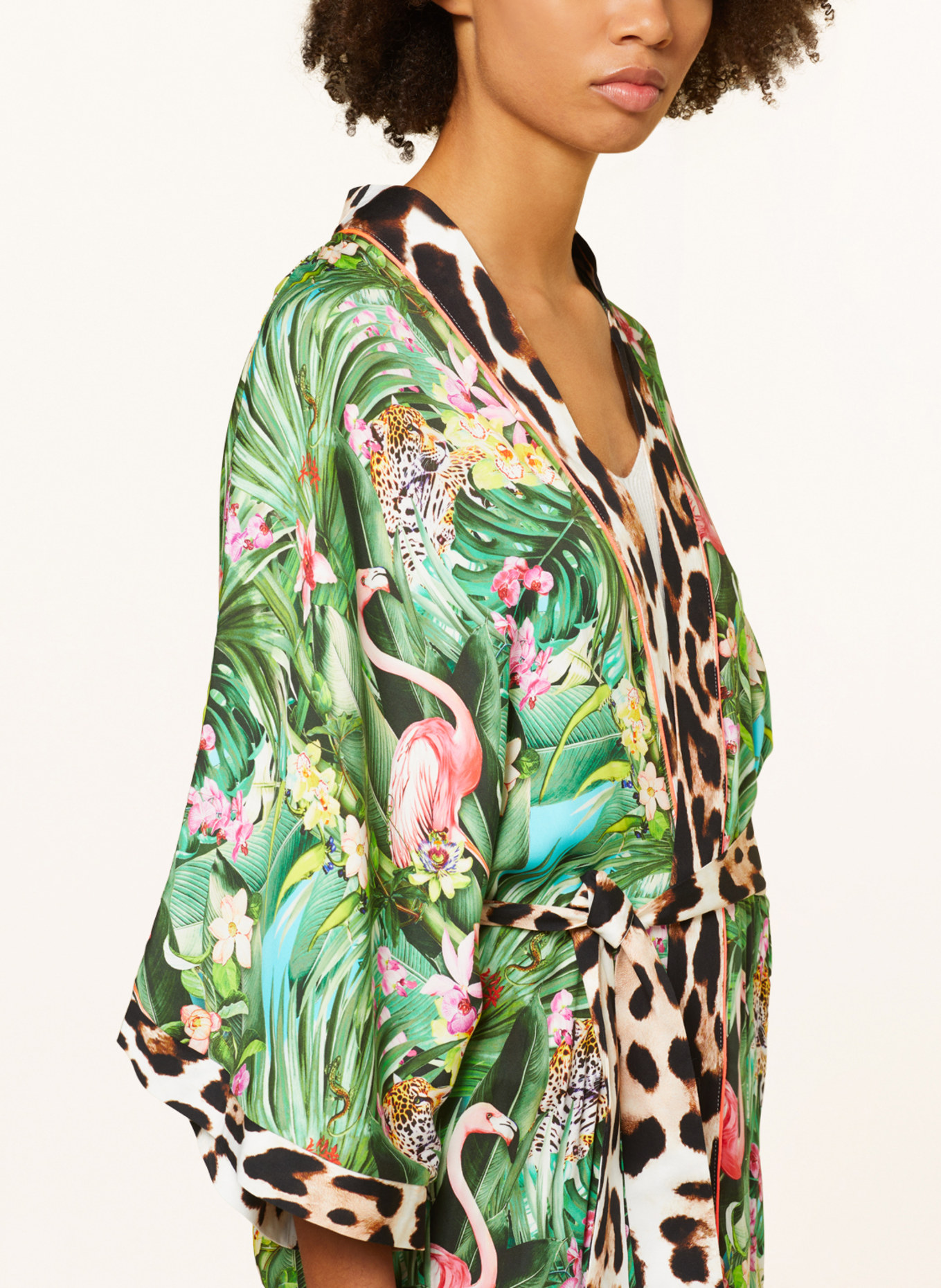 RISY & JERFS Kimono KUFSTEIN, Color: GREEN/ YELLOW/ PINK (Image 4)
