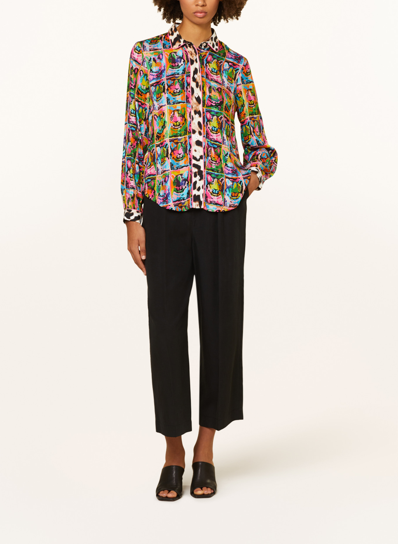 RISY & JERFS Shirt blouse JENA, Color: PINK/ GREEN/ ORANGE (Image 2)