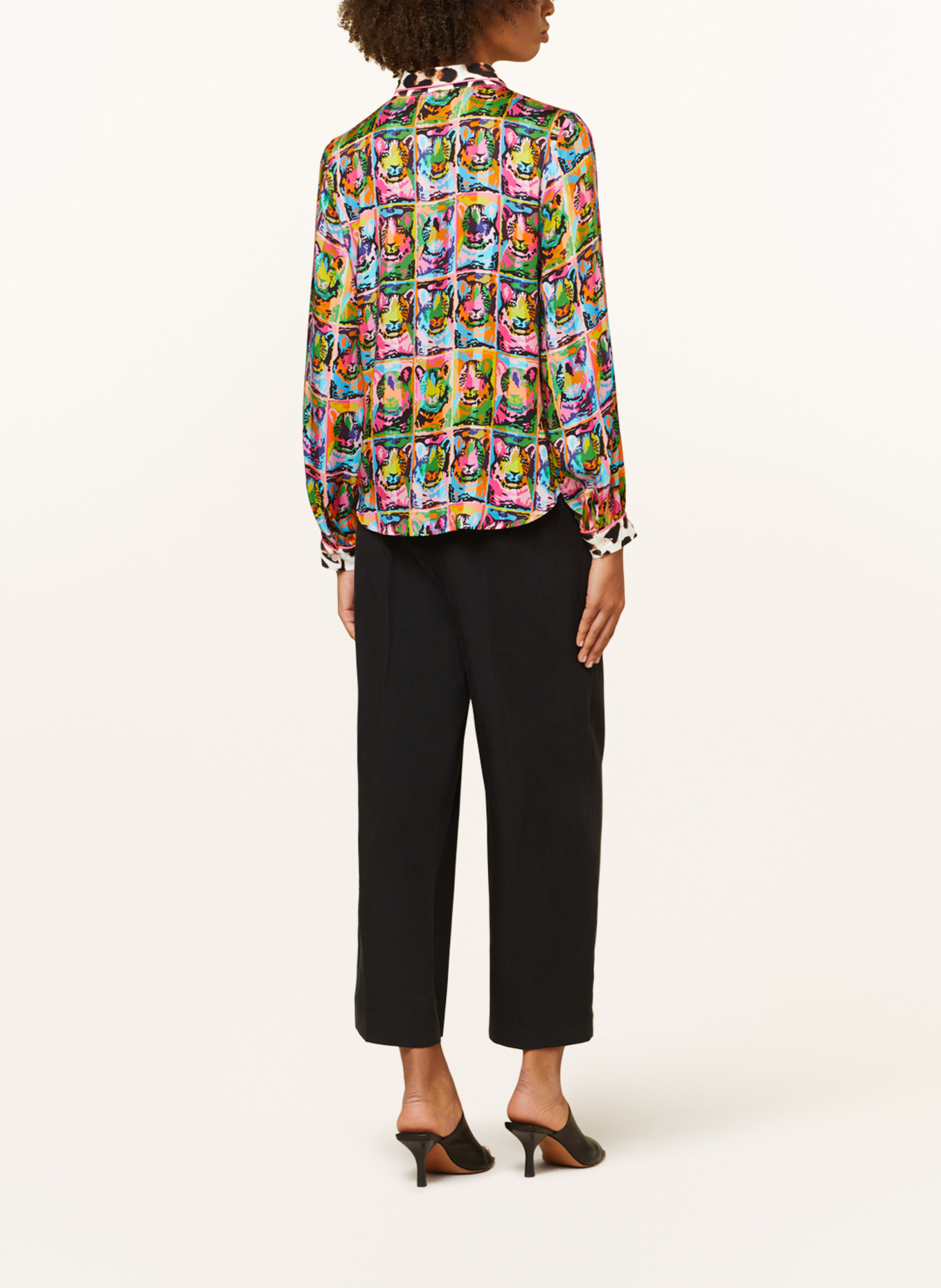 RISY & JERFS Shirt blouse JENA, Color: PINK/ GREEN/ ORANGE (Image 3)