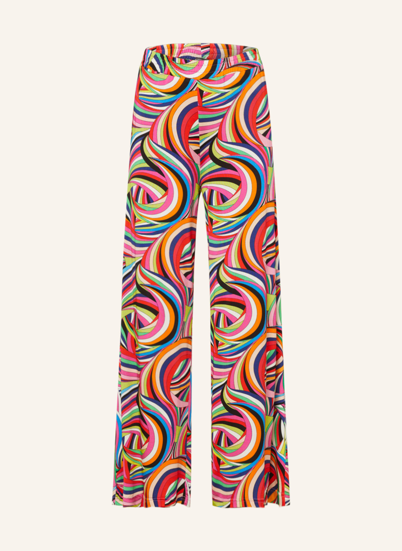 RISY & JERFS Spodnie marlena SCHWELM z dżerseju, Kolor: CZERWONY/ NIEBIESKI/ ZIELONY (Obrazek 1)