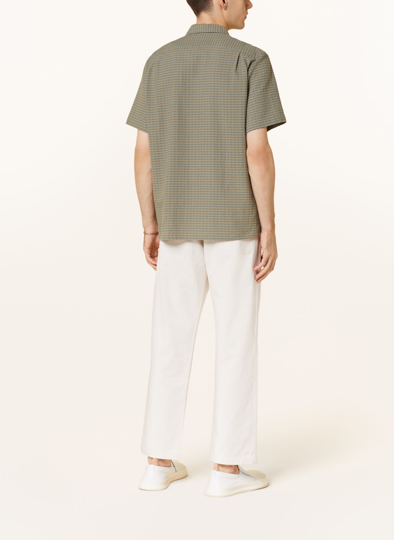 SAMSØE  SAMSØE Short sleeve shirt AVAN comfort fit, Color: OLIVE (Image 3)