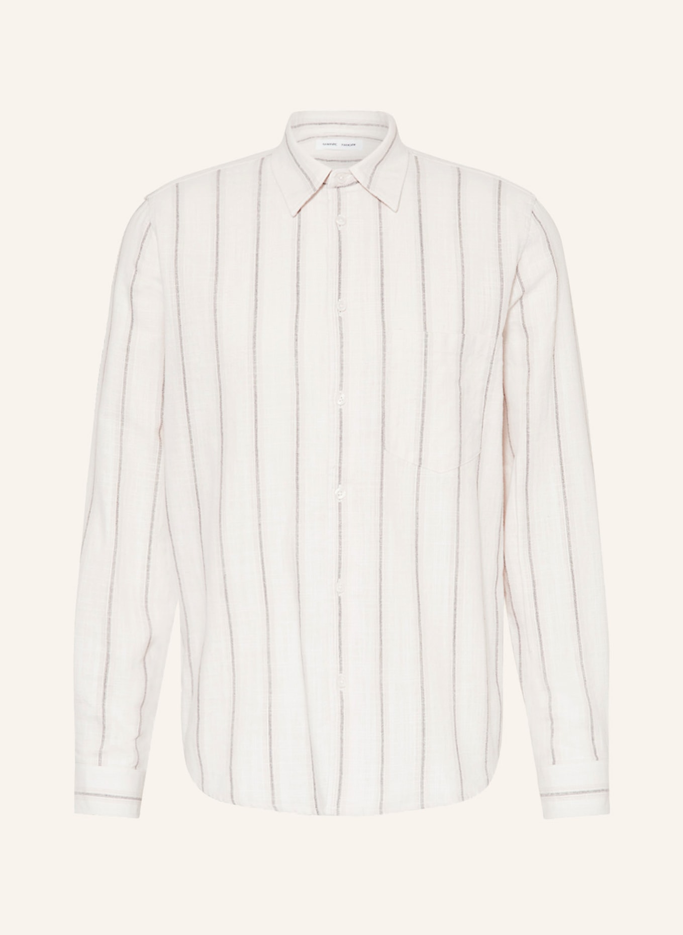 SAMSØE  SAMSØE Shirt LIAM comfort fit with linen, Color: CREAM (Image 1)