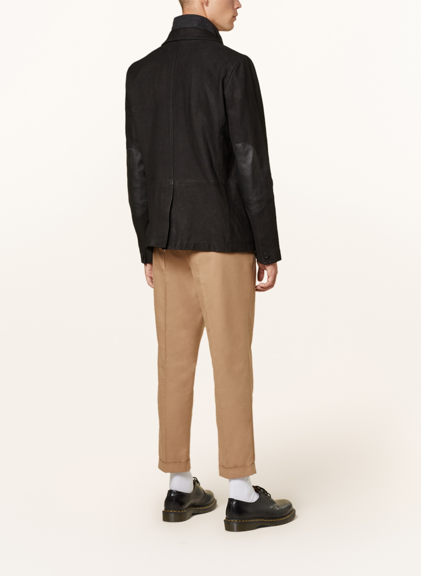 ALLSAINTS Leather jacket SURVEY regular fit, Color: BLACK (Image 3)