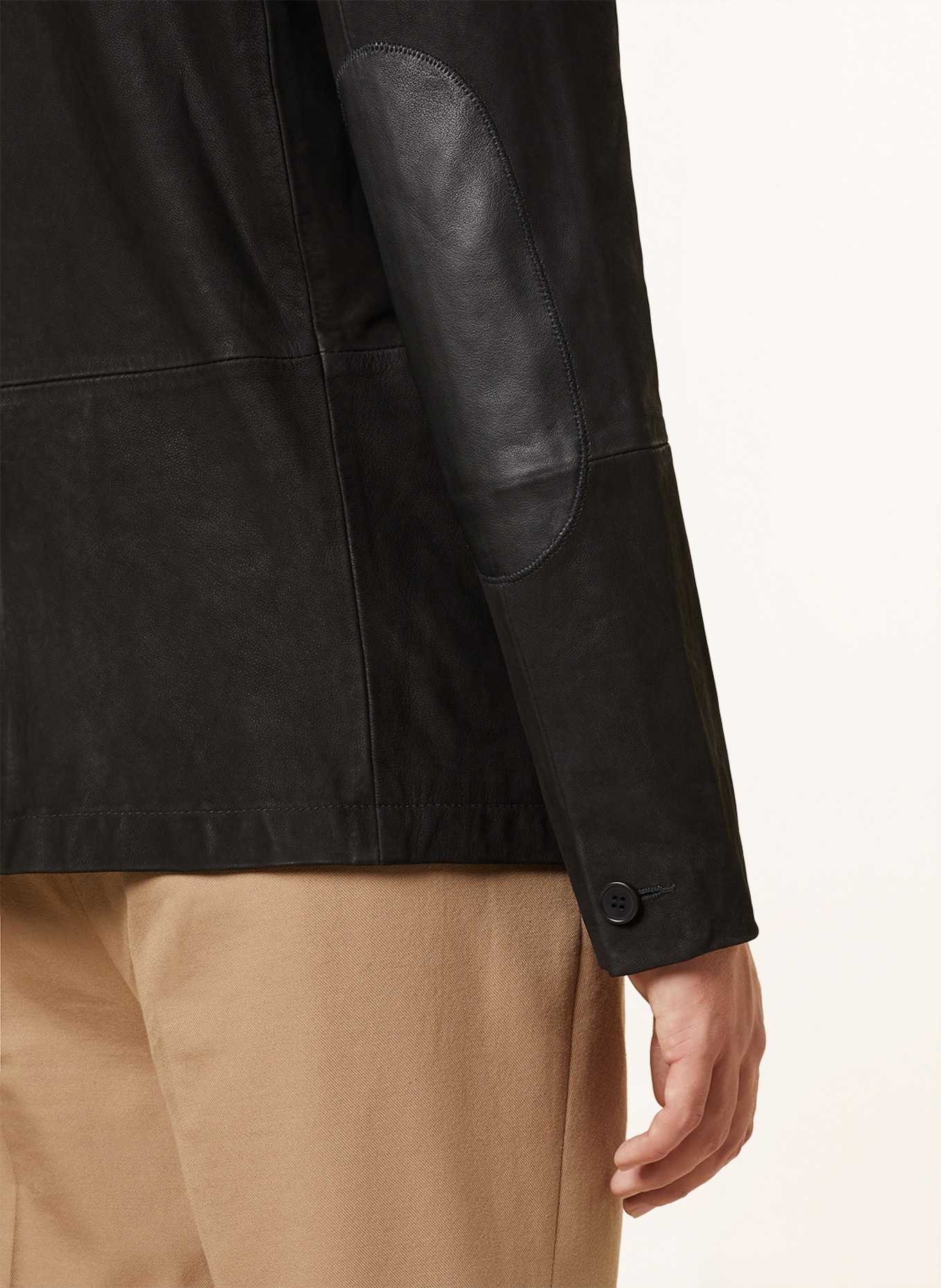 ALLSAINTS Leather jacket SURVEY regular fit, Color: BLACK (Image 6)