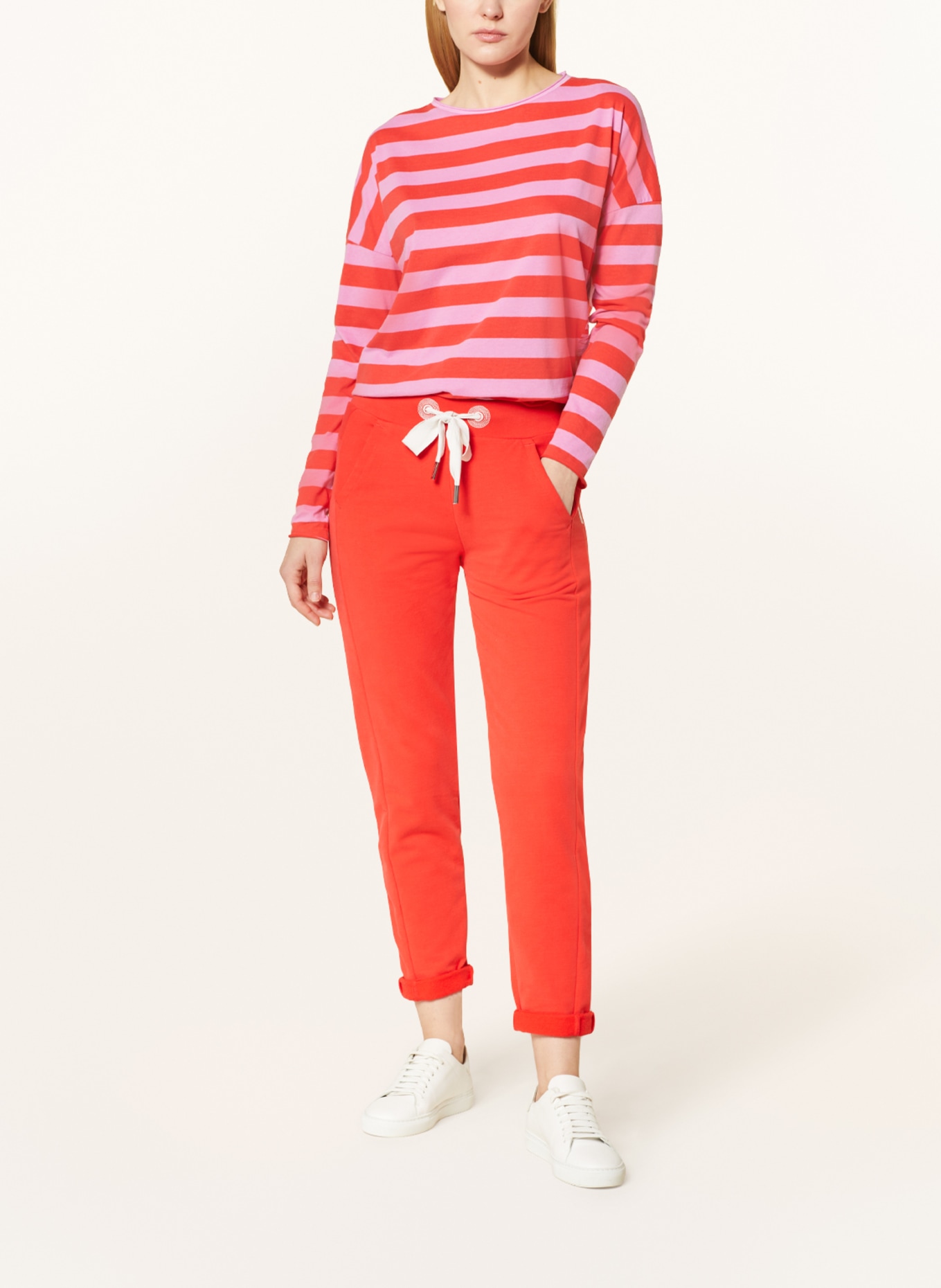 ELBSAND Long sleeve shirt MILIA, Color: RED/ PINK (Image 2)