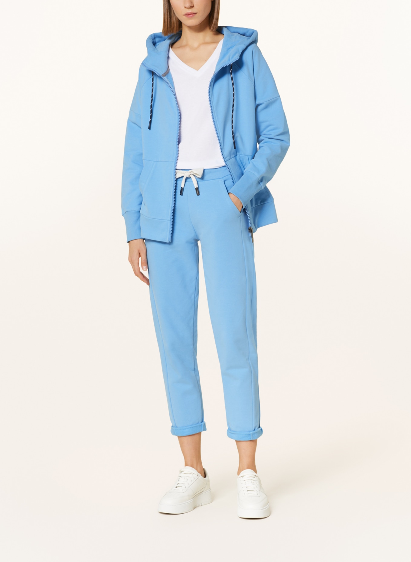 ELBSAND Sweat jacket MALVIN, Color: LIGHT BLUE (Image 2)