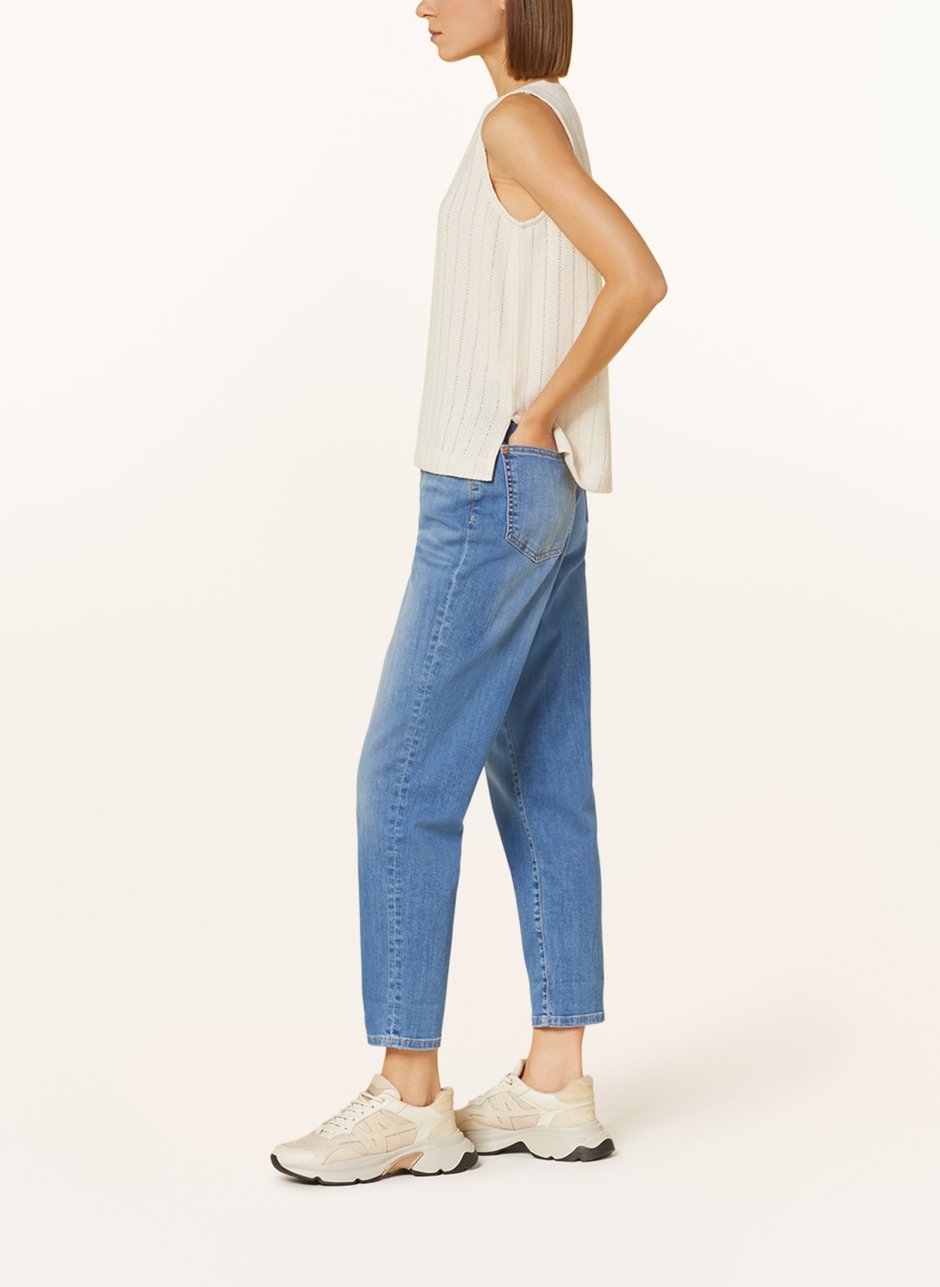 MAC Mom Jeans CAROL, Farbe: D557 used mid blue (Bild 4)