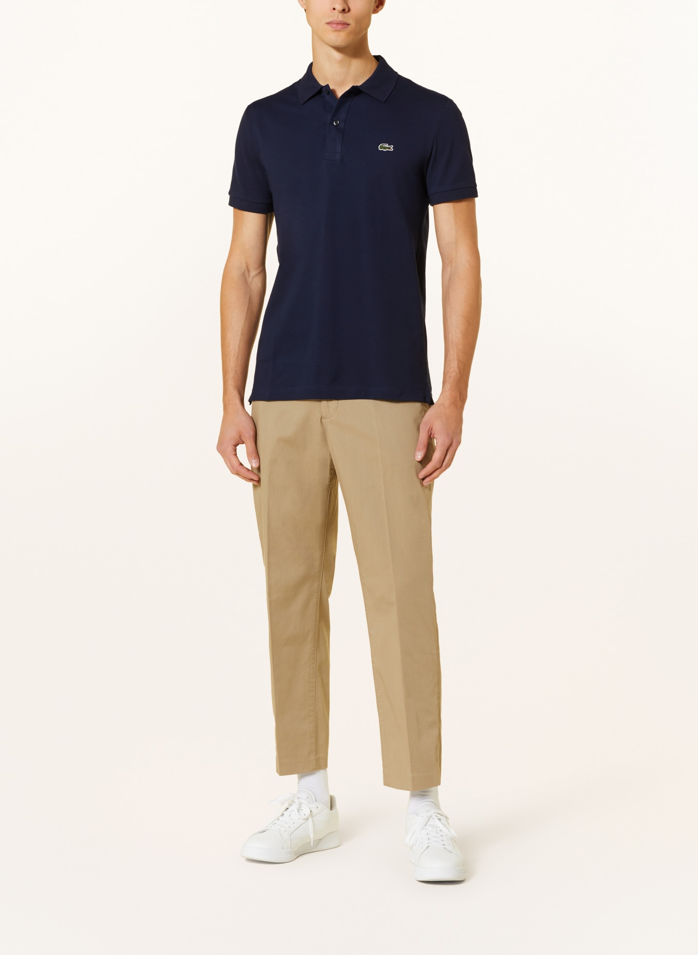 LACOSTE Piqué-Poloshirt Slim Fit, Farbe: DUNKELBLAU (Bild 2)