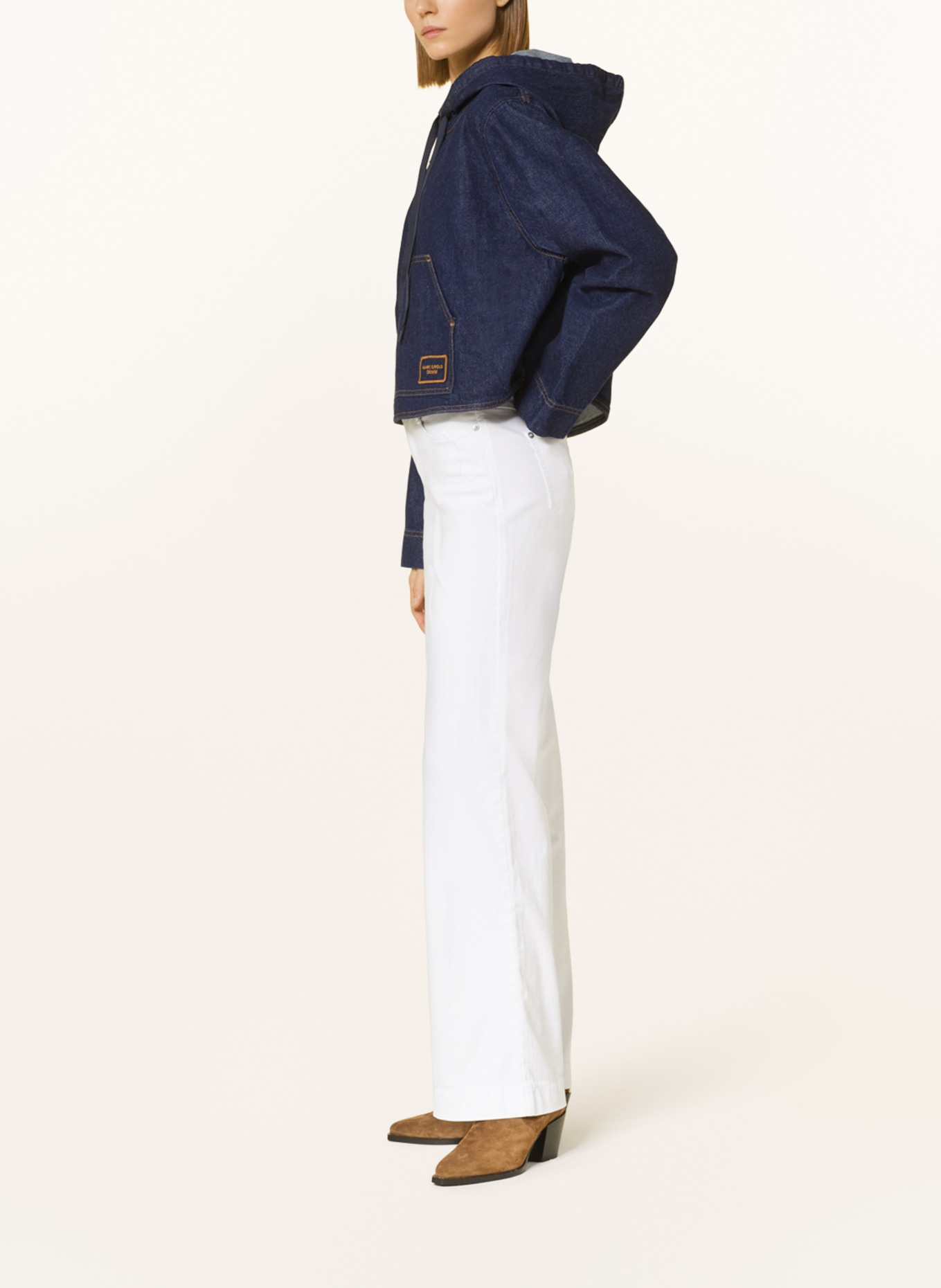 MAC Straight Jeans DREAM WIDE, Farbe: D010 WHITE DENIM (Bild 4)