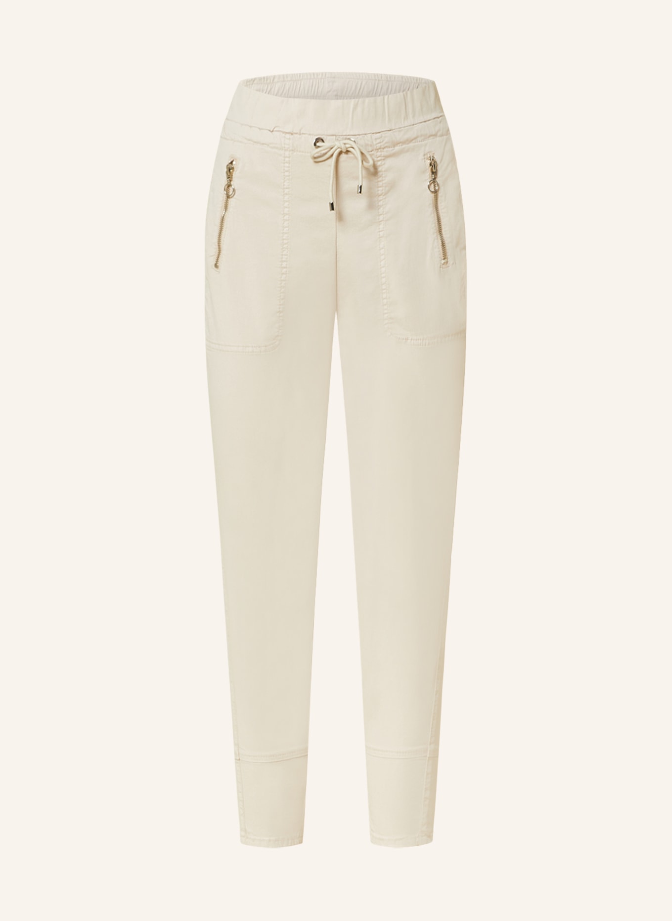 MAC Trousers EASY in jogger style, Color: CREAM (Image 1)