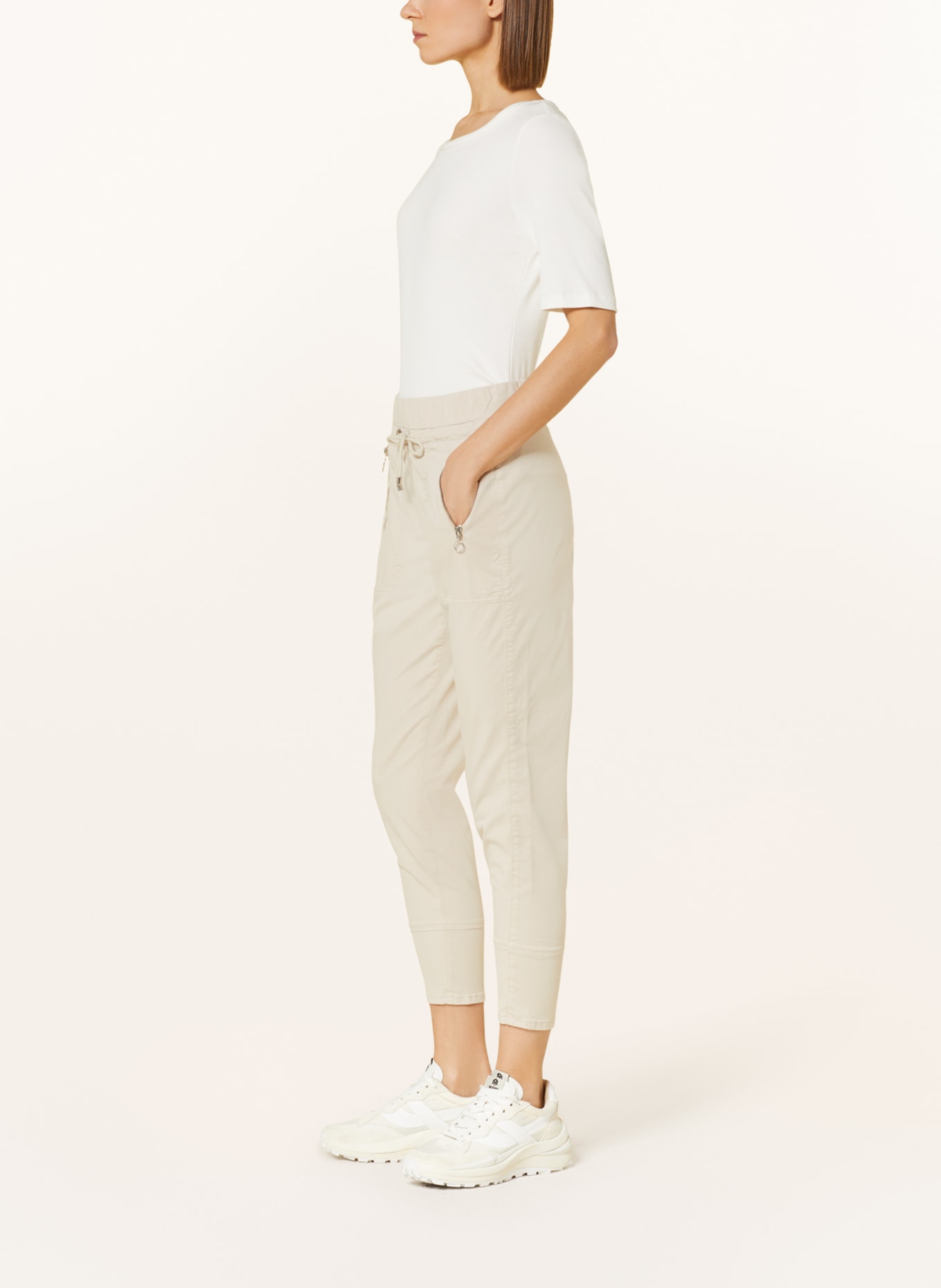 MAC Trousers EASY in jogger style, Color: CREAM (Image 4)