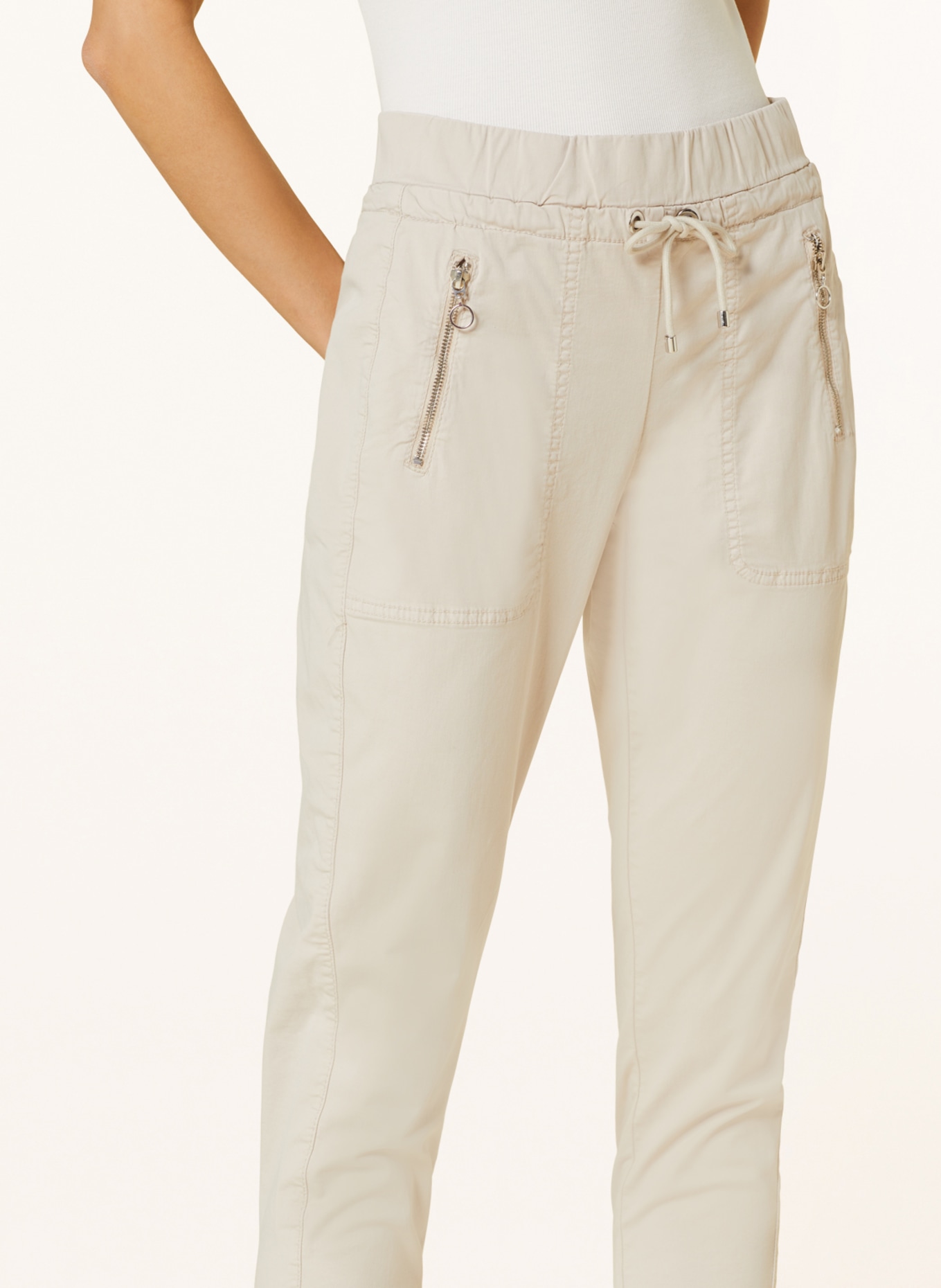 MAC Trousers EASY in jogger style, Color: CREAM (Image 5)