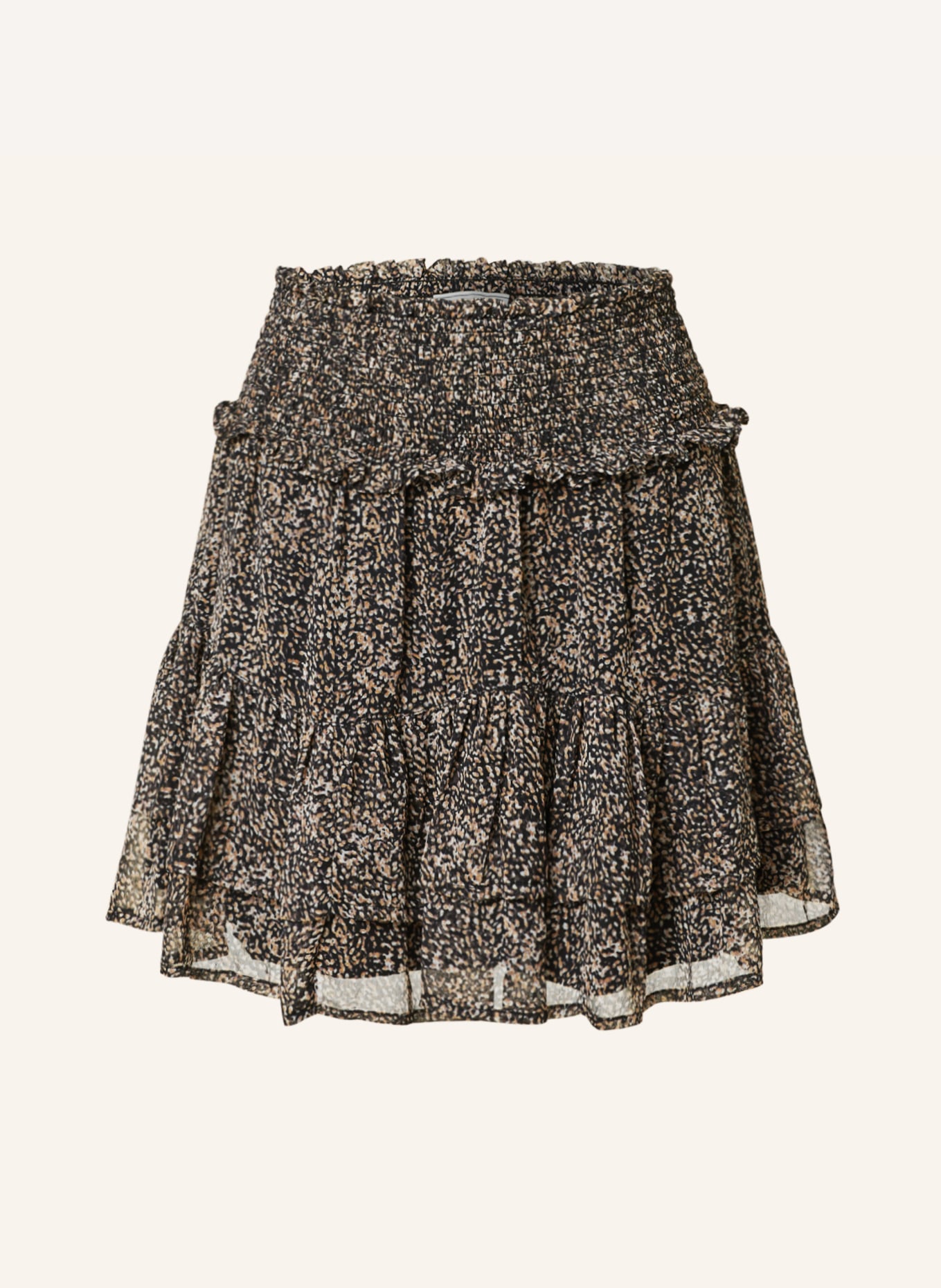 NEO NOIR Skirt TANA, Color: BLACK/ TAUPE/ LIGHT GRAY (Image 1)