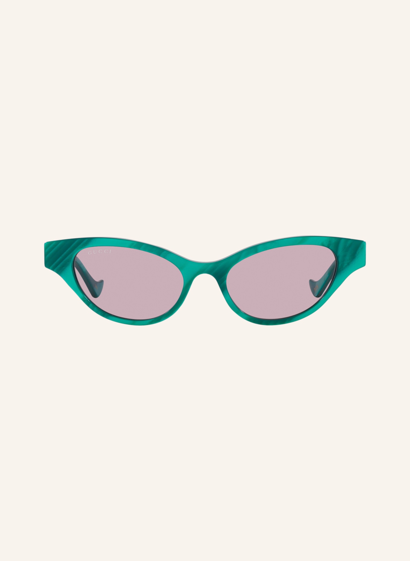 GUCCI Sonnenbrille GC002069 mit Schmucksteinen: 2500S1 - GRÜN/ ROSA