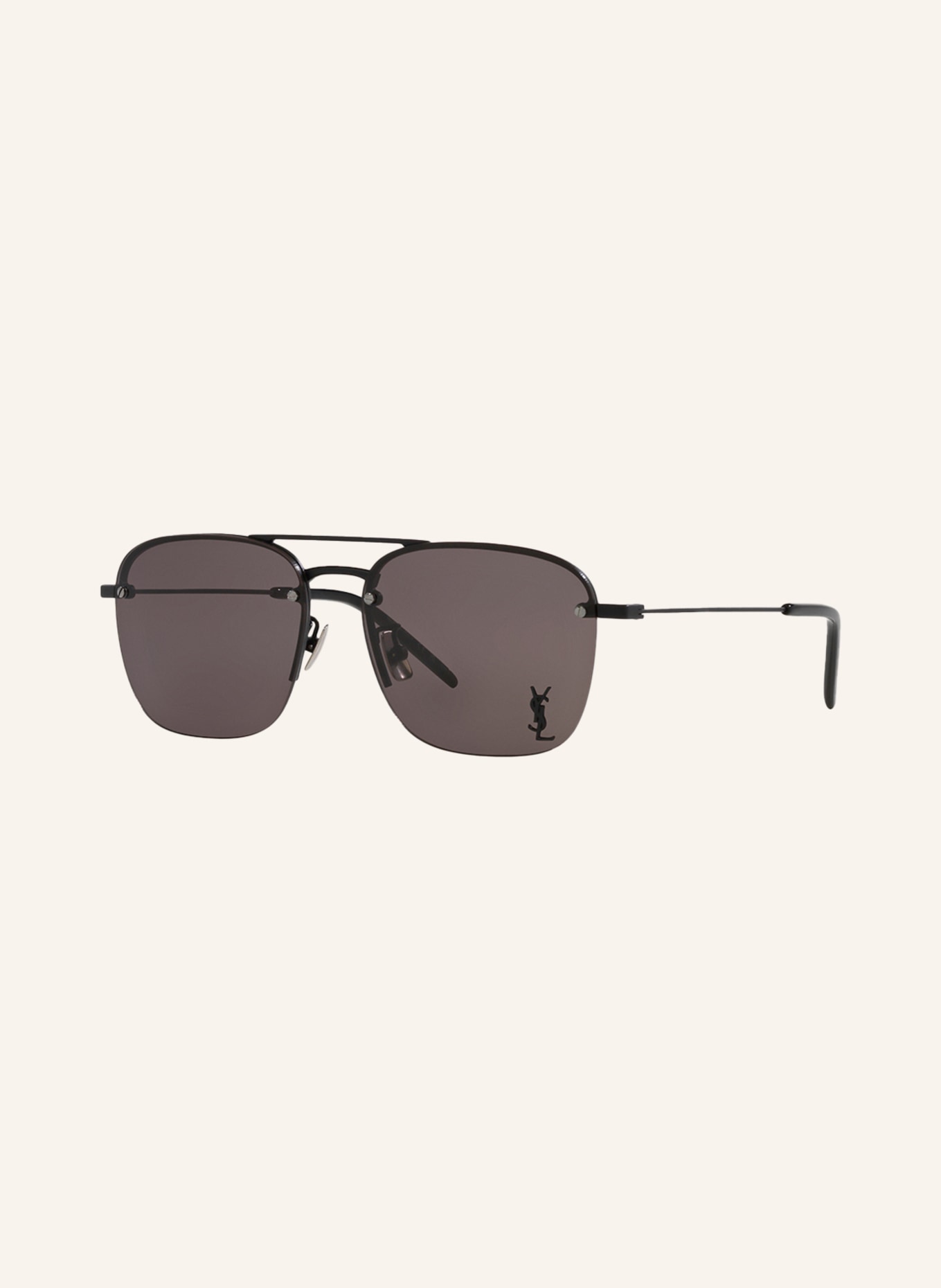 SAINT LAURENT Sunglasses YS000490, Color: 1100A1 - BLACK/ DARK GRAY (Image 1)