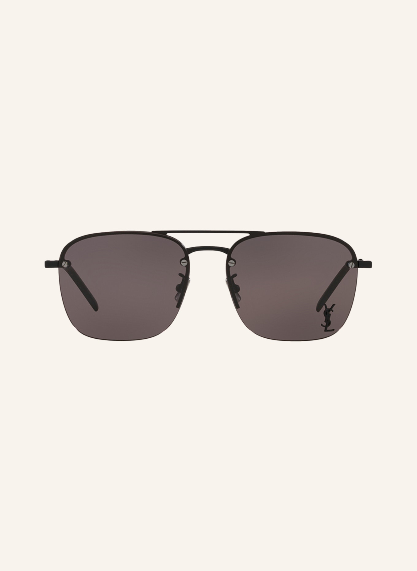 SAINT LAURENT Sunglasses YS000490, Color: 1100A1 - BLACK/ DARK GRAY (Image 2)