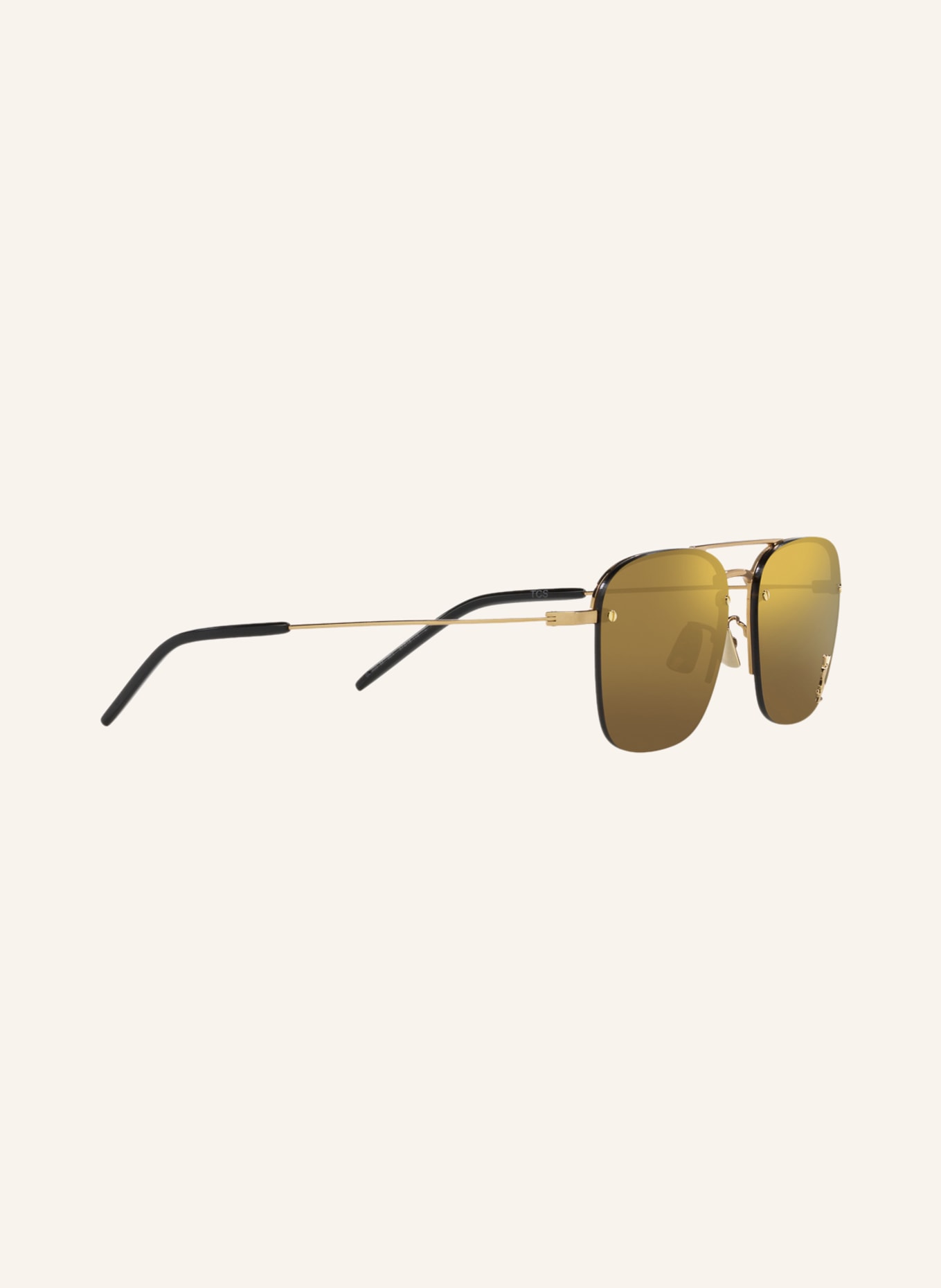 SAINT LAURENT Sunglasses YS000490, Color: 1700D1 - GOLD/ BROWN (Image 3)