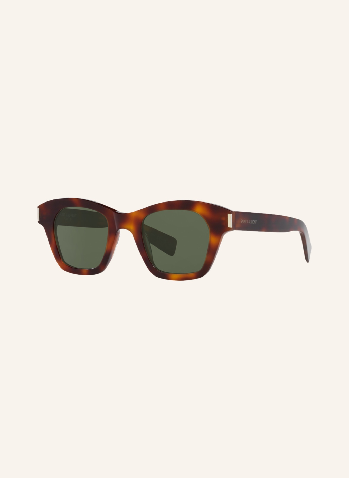SAINT LAURENT Sunglasses YS000496, Color: 4402J1 - HAVANA/GREEN (Image 1)