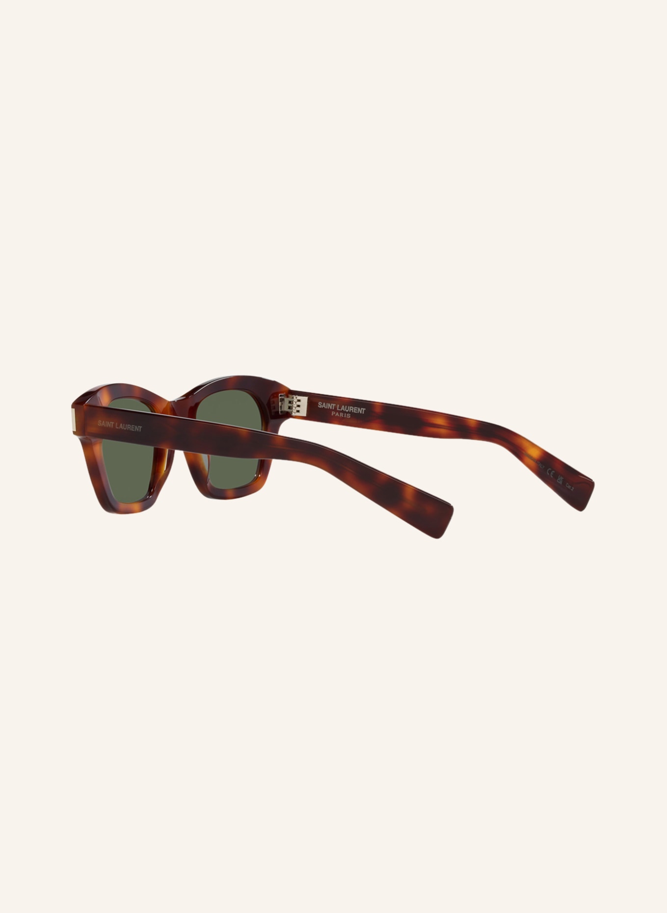 SAINT LAURENT Sunglasses YS000496, Color: 4402J1 - HAVANA/GREEN (Image 4)