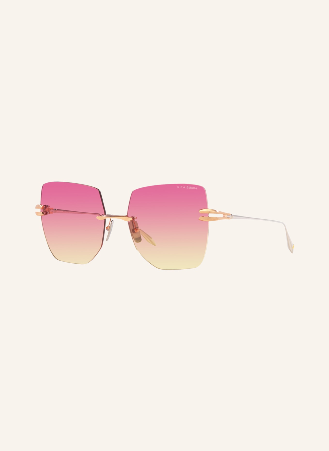 DITA Sunglasses D4000434 EMBRA SUN, Color: 2370R1 - ROSE GOLD/ PINK/ YELLOW GRADIENT (Image 1)