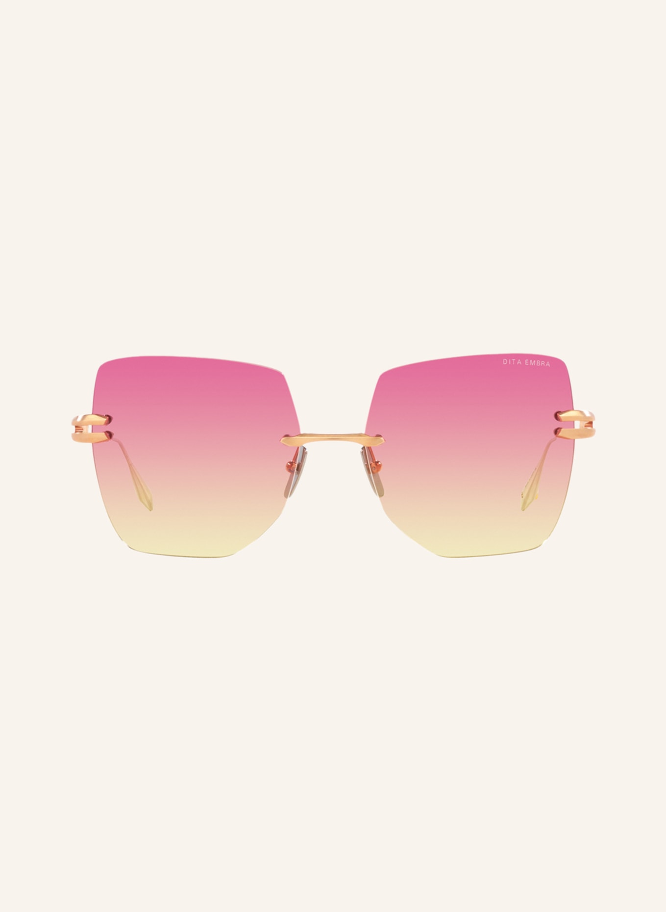 DITA Sunglasses D4000434 EMBRA SUN, Color: 2370R1 - ROSE GOLD/ PINK/ YELLOW GRADIENT (Image 2)