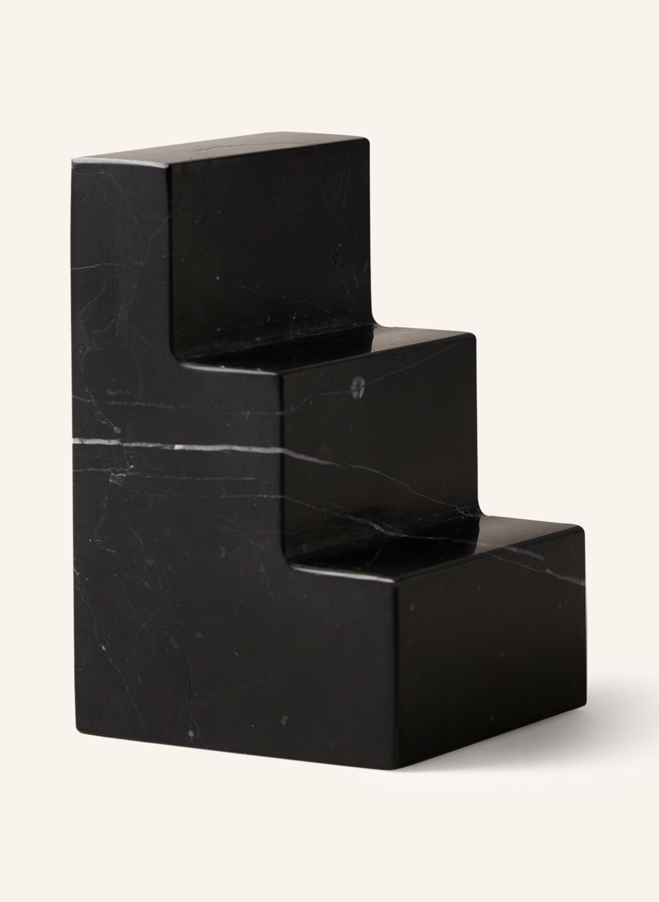 PRINTWORKS Set of 2 bookends STAIR CUBE, Color: BLACK/ WHITE (Image 3)