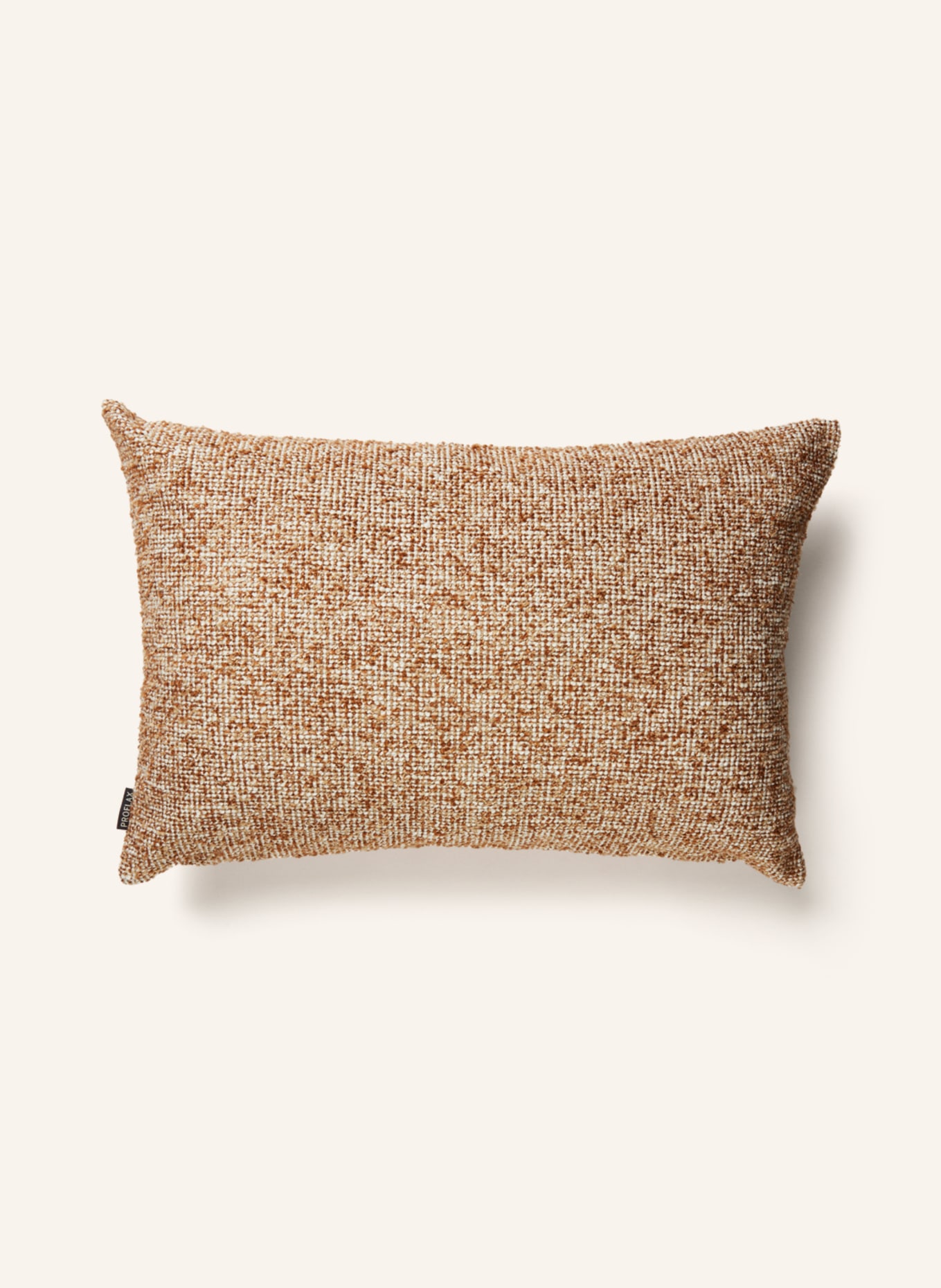 PROFLAX Decorative cushion cover UMBERTO, Color: LIGHT BROWN/ CREAM (Image 2)