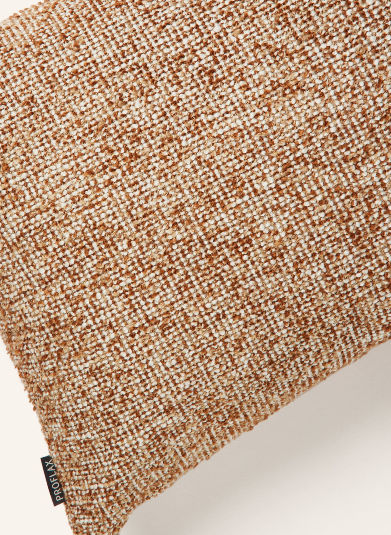PROFLAX Decorative cushion cover UMBERTO, Color: LIGHT BROWN/ CREAM (Image 3)
