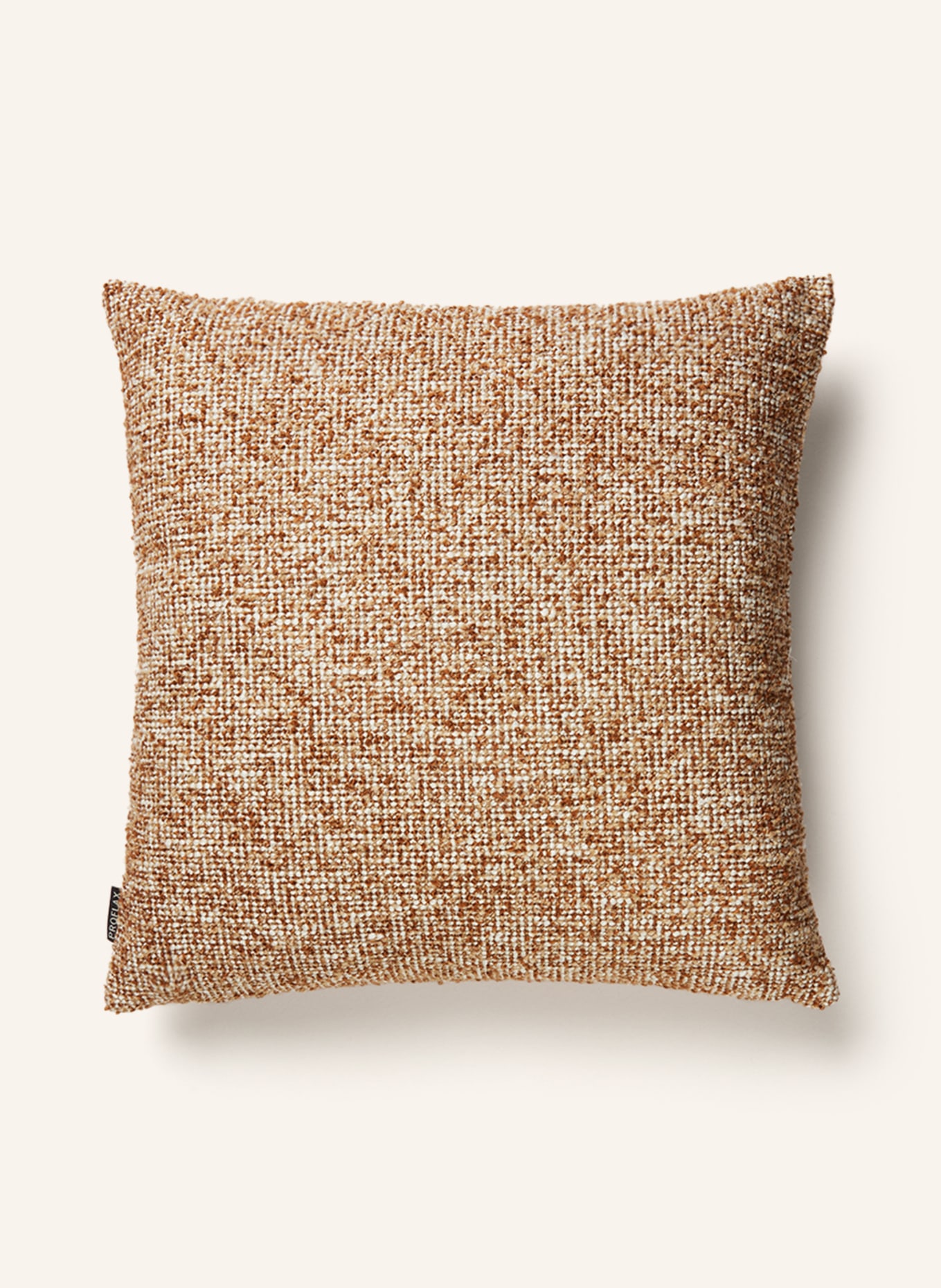 PROFLAX Decorative cushion cover UMBERTO, Color: LIGHT BROWN/ CREAM (Image 2)